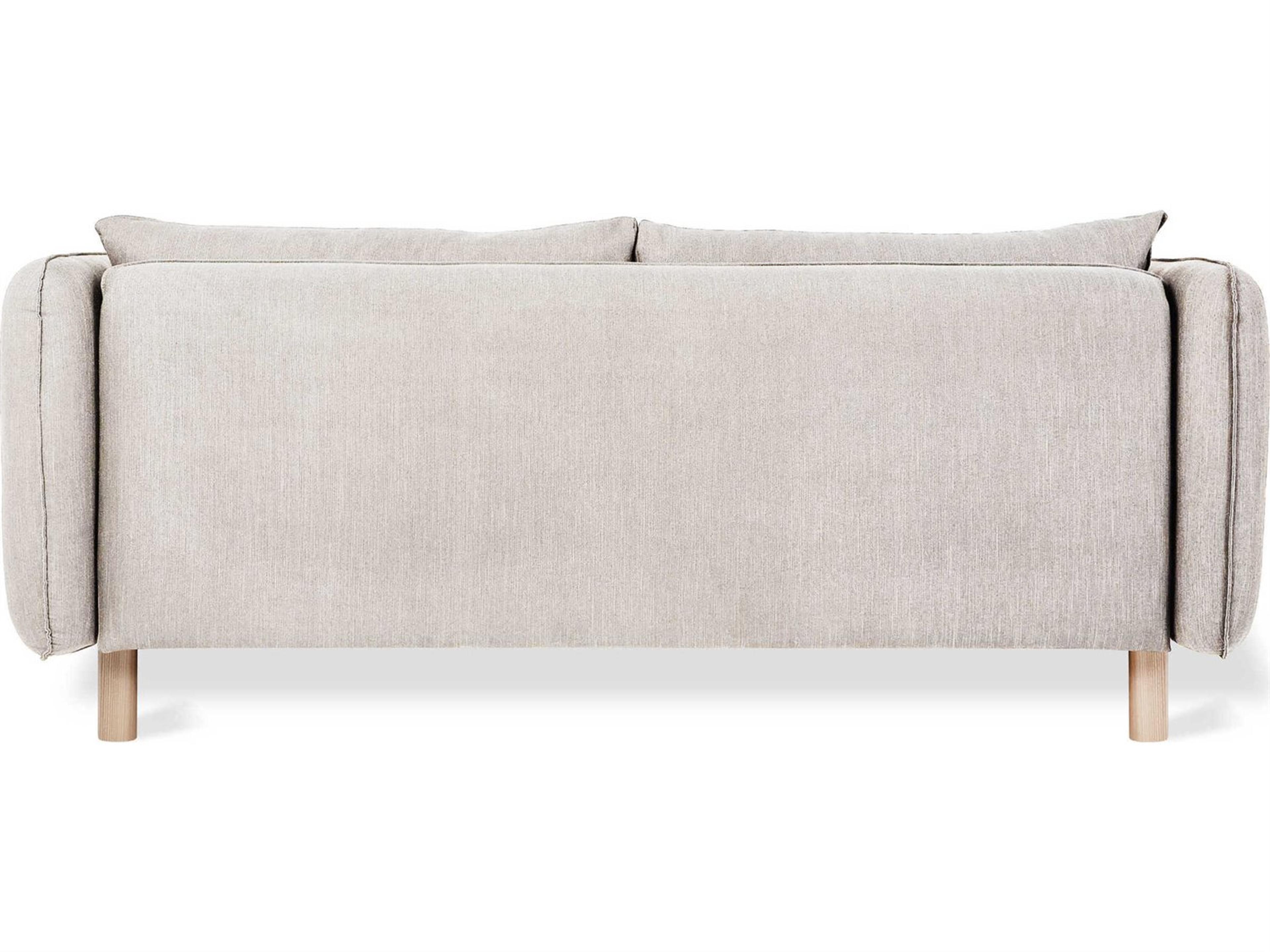 Gus* Modern Rialto Stria Sand Black Upholstered Sofa Bed