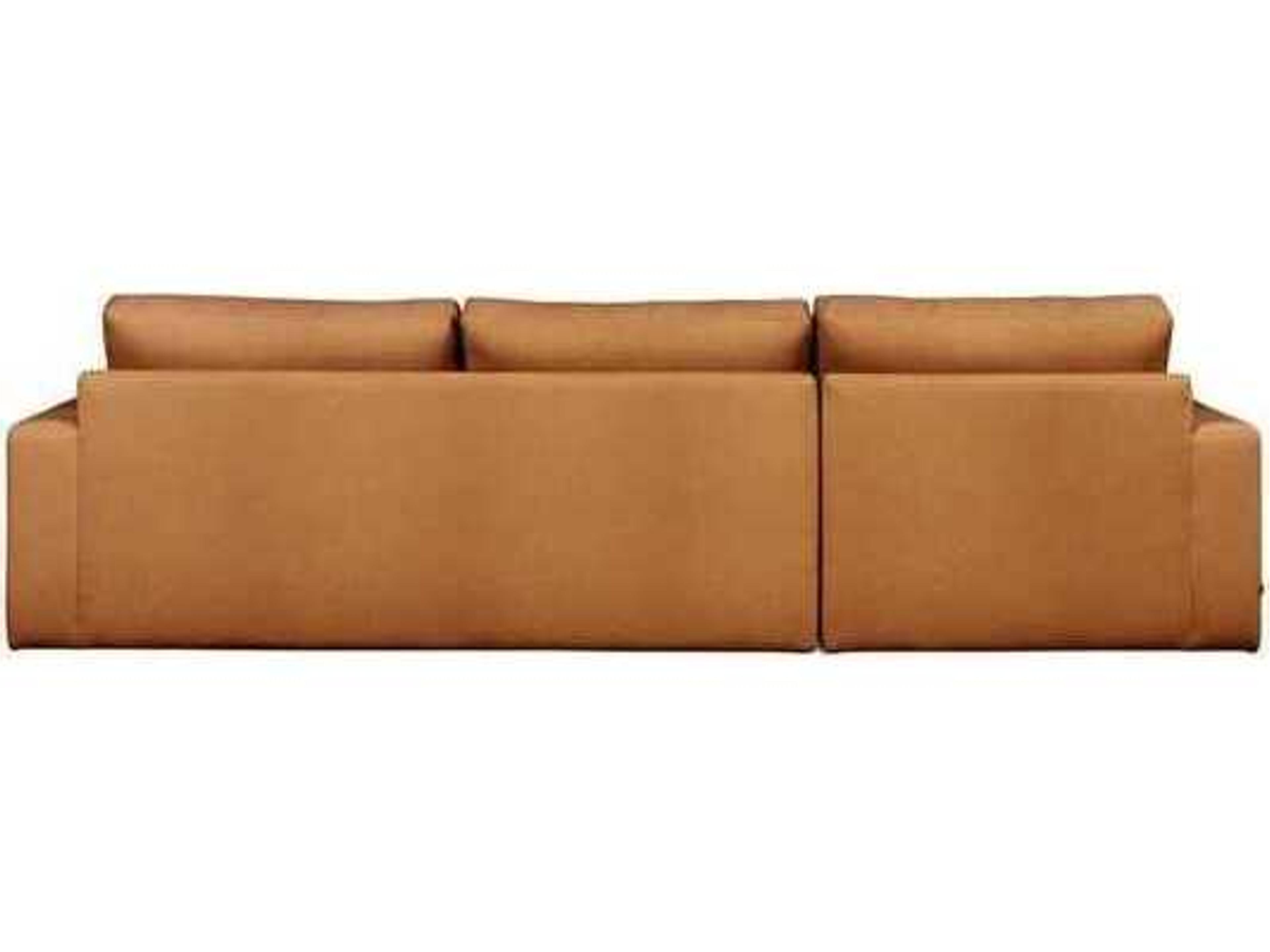 Gus* Modern Ashdale Tan Upholstered Sectional Sofa