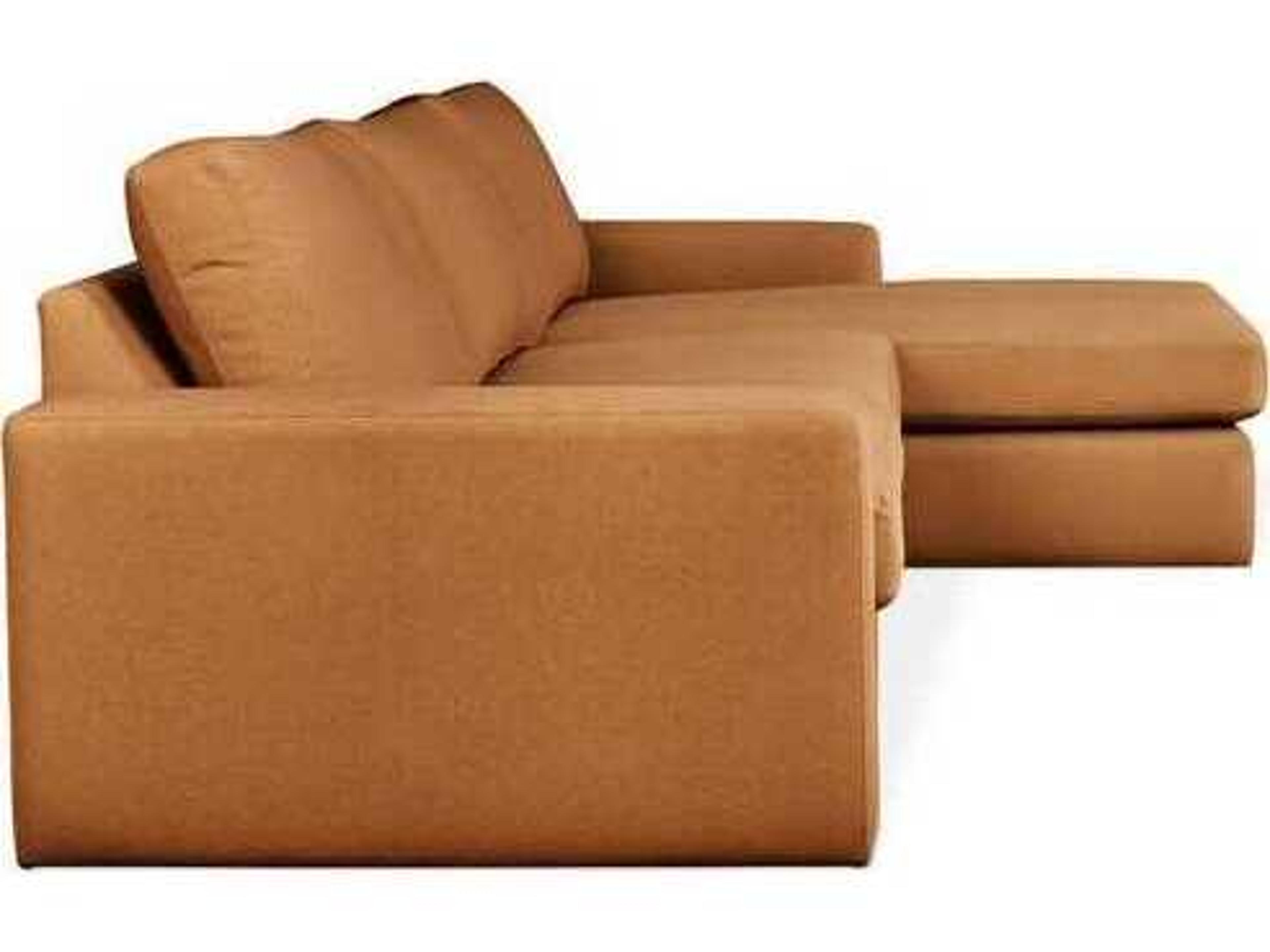 Gus* Modern Ashdale Brown Upholstered Sectional Sofa