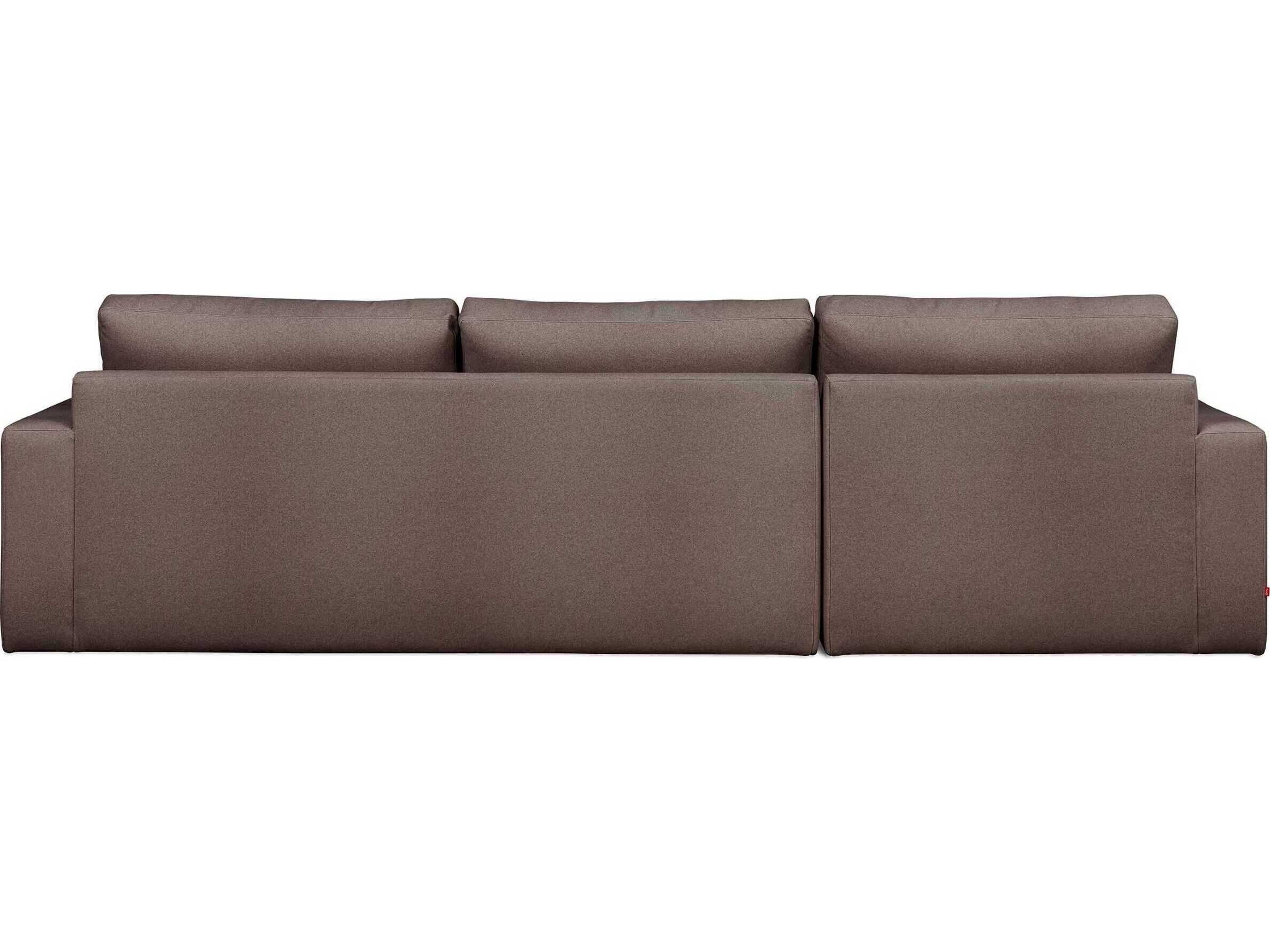 Gus* Modern Ashdale Brown Upholstered Sectional Sofa