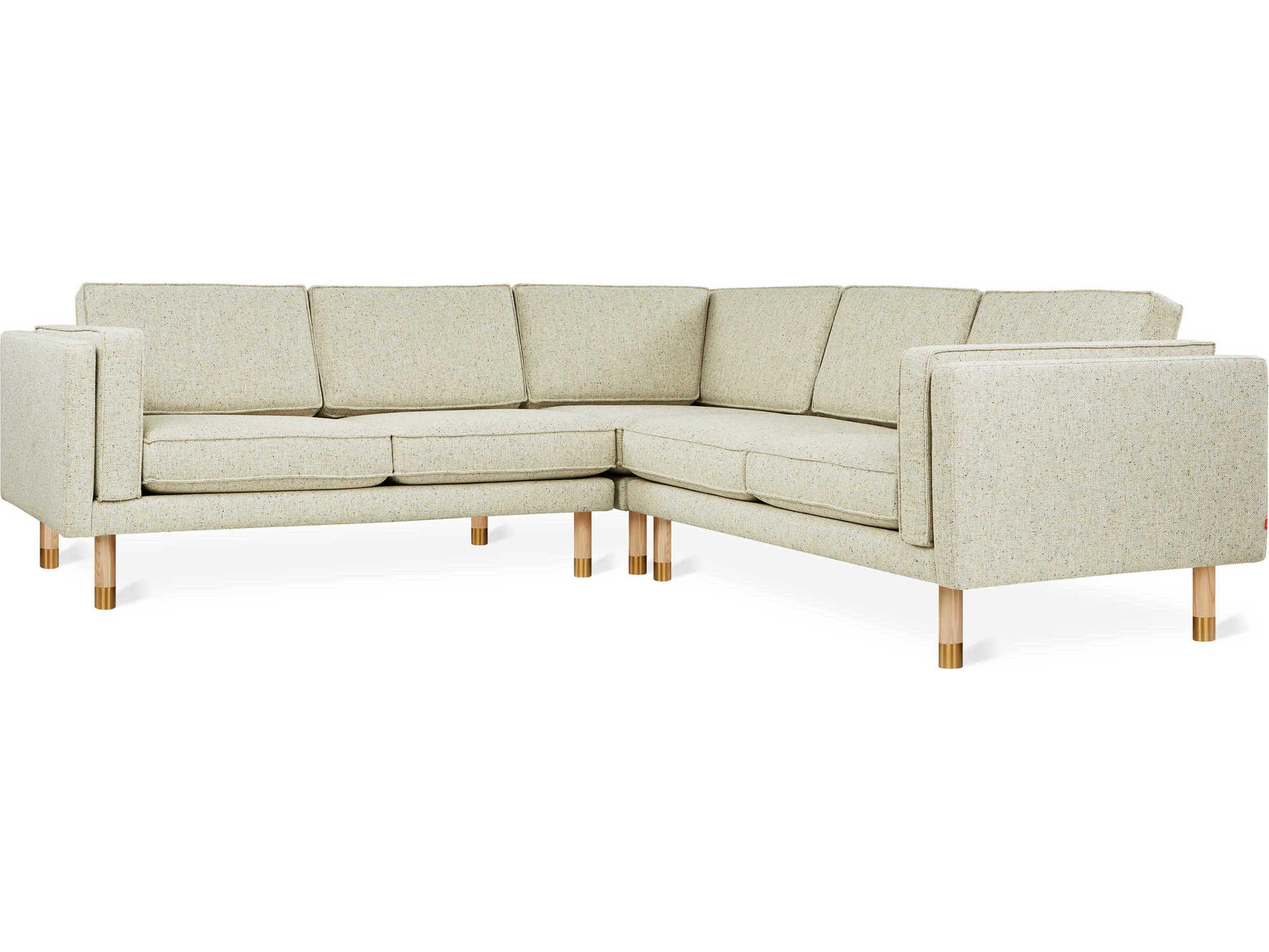 Augusta Beige Upholstered Sectional Sofa