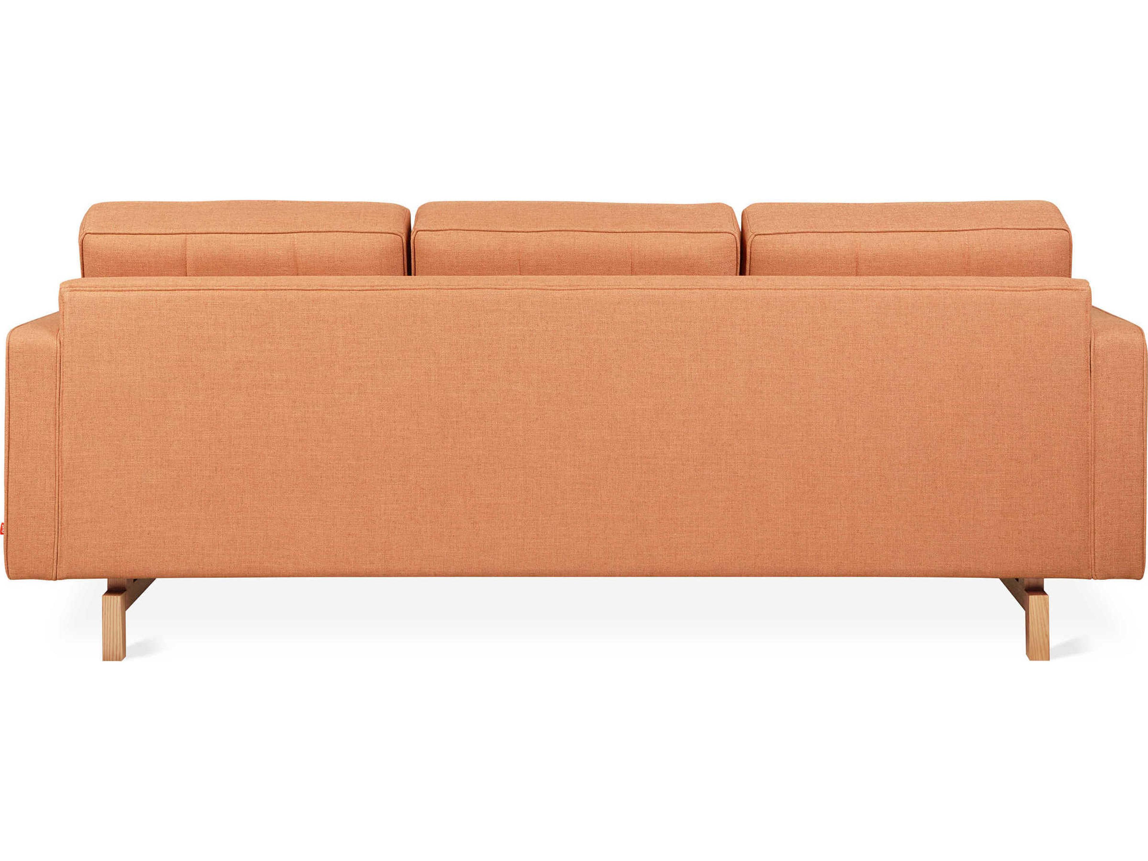 Gus* Modern Jane-2 Orange Upholstered Sectional Sofa