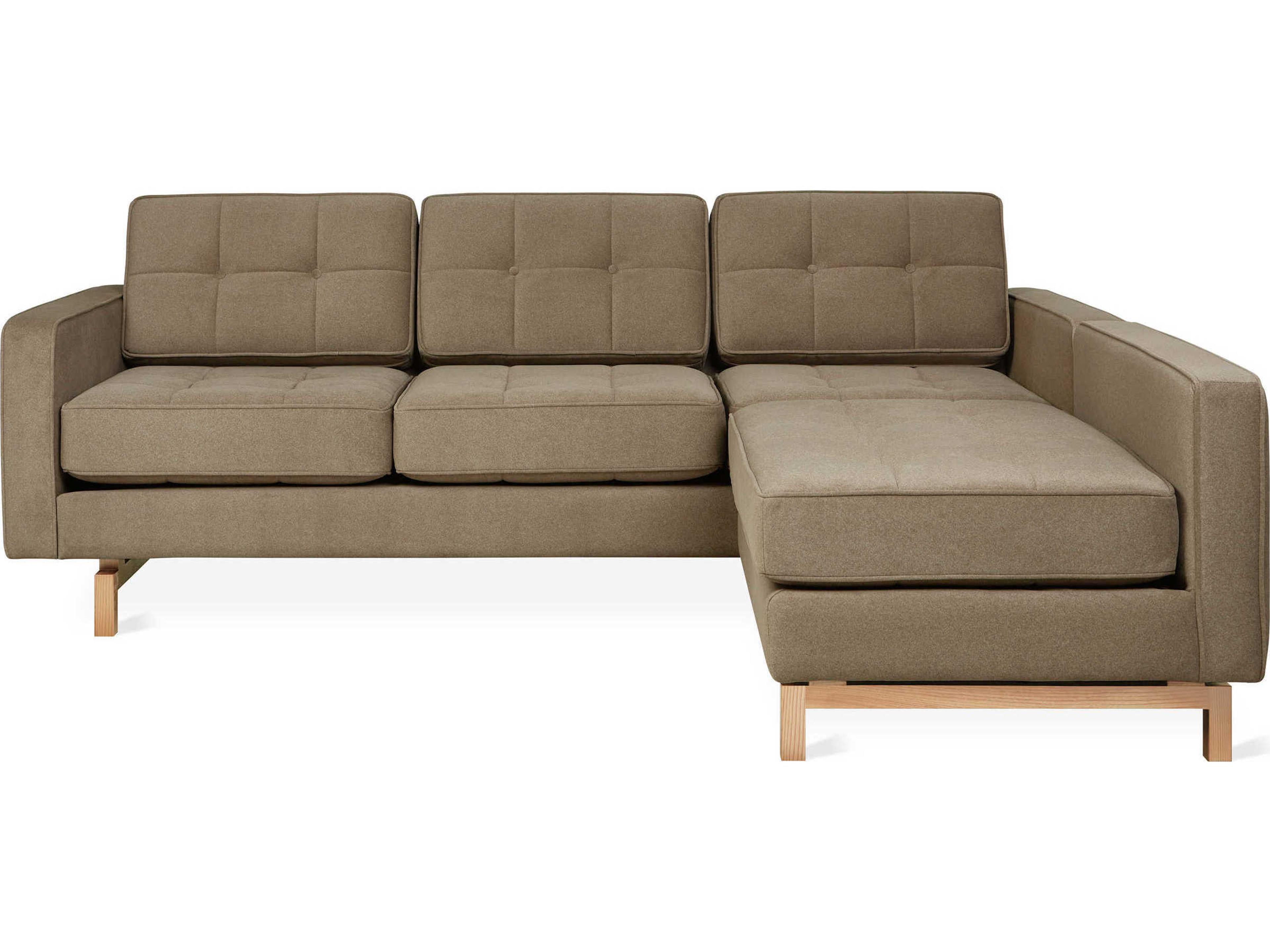 Jane-2 Green Upholstered Sectional Sofa