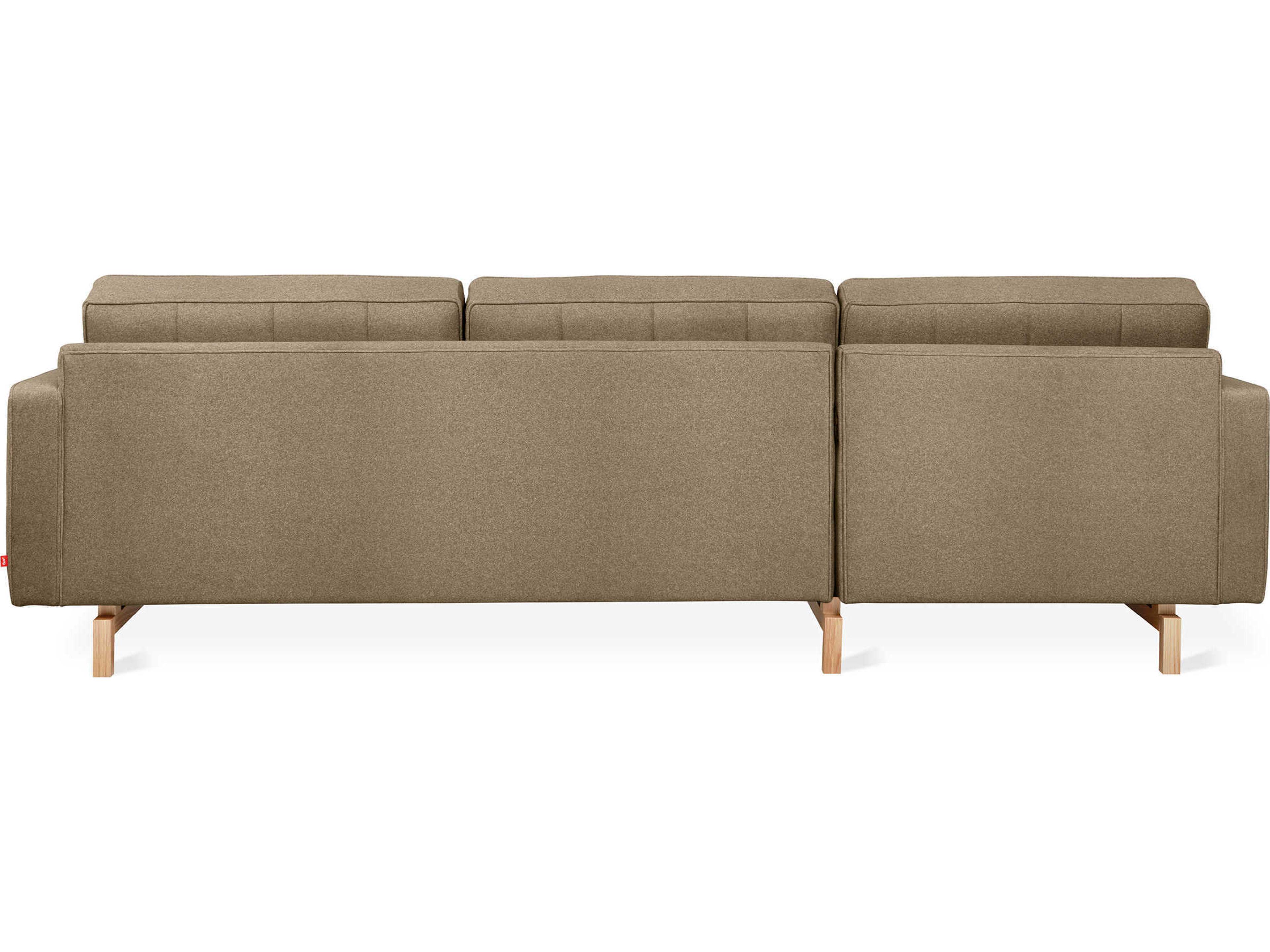 Gus* Modern Jane-2 Green Upholstered Sectional Sofa