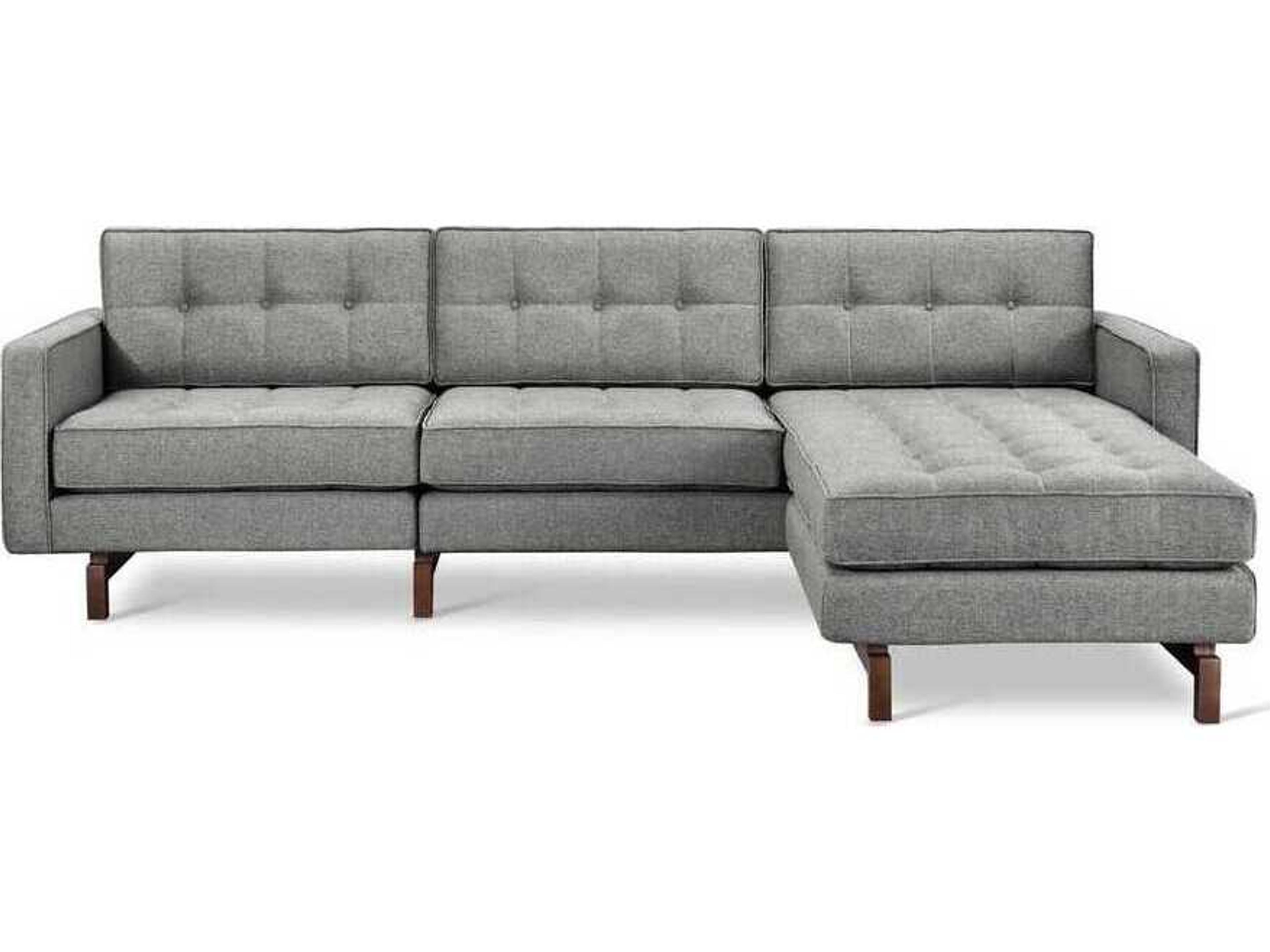 Gus* Modern Jane Gray Upholstered Sectional Sofa