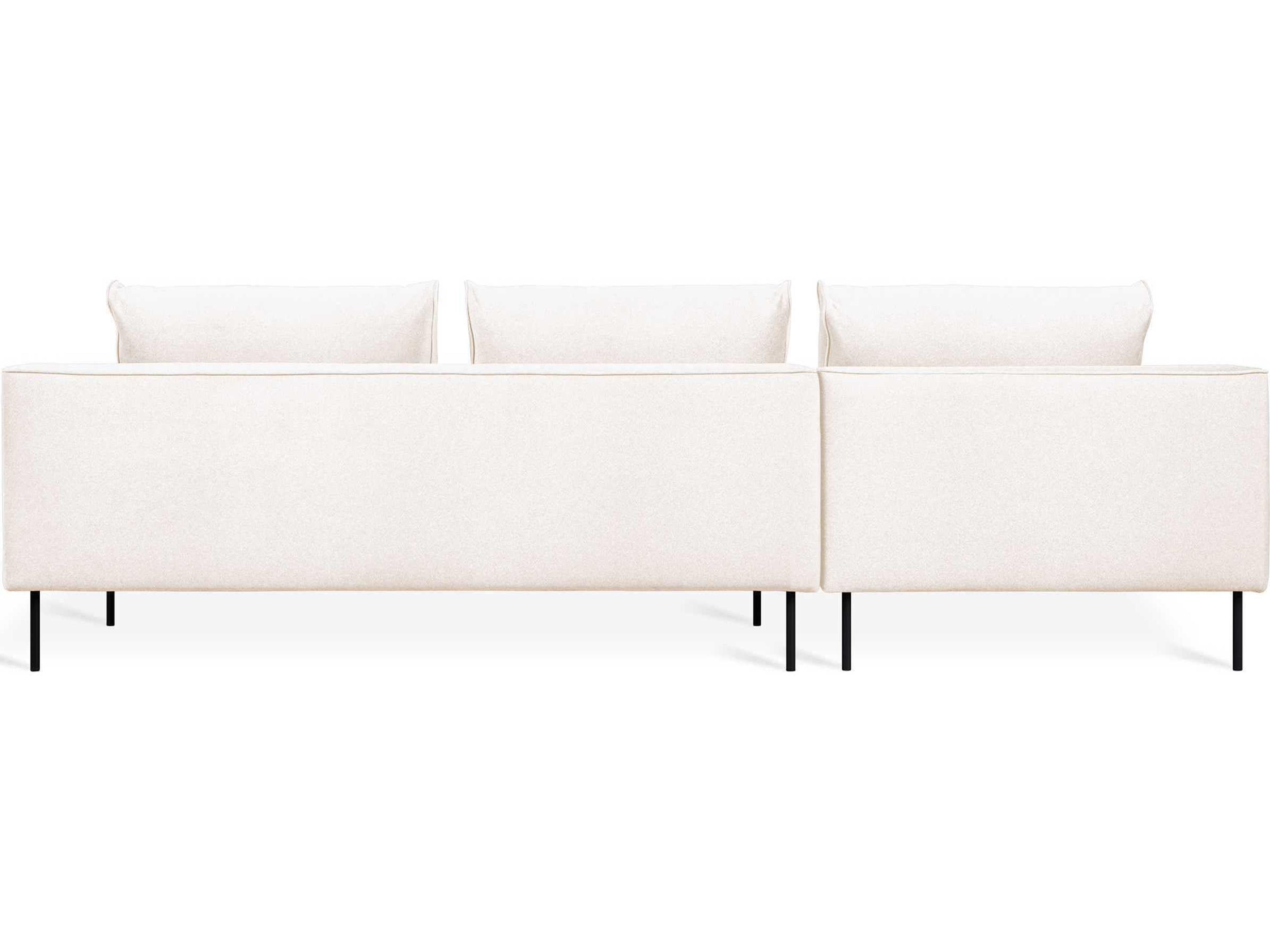 Gus* Modern Renfrew Black Upholstered Sectional Sofa