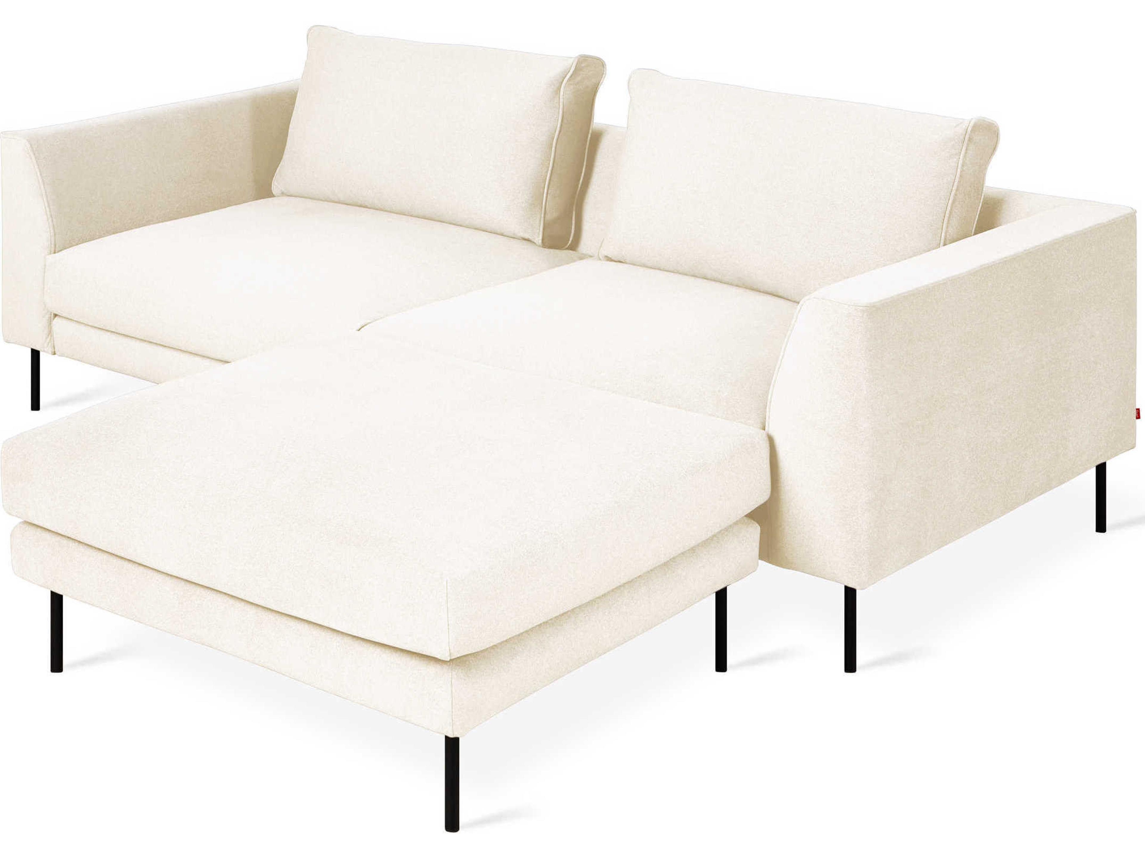 Renfrew Black Upholstered Sectional Sofa