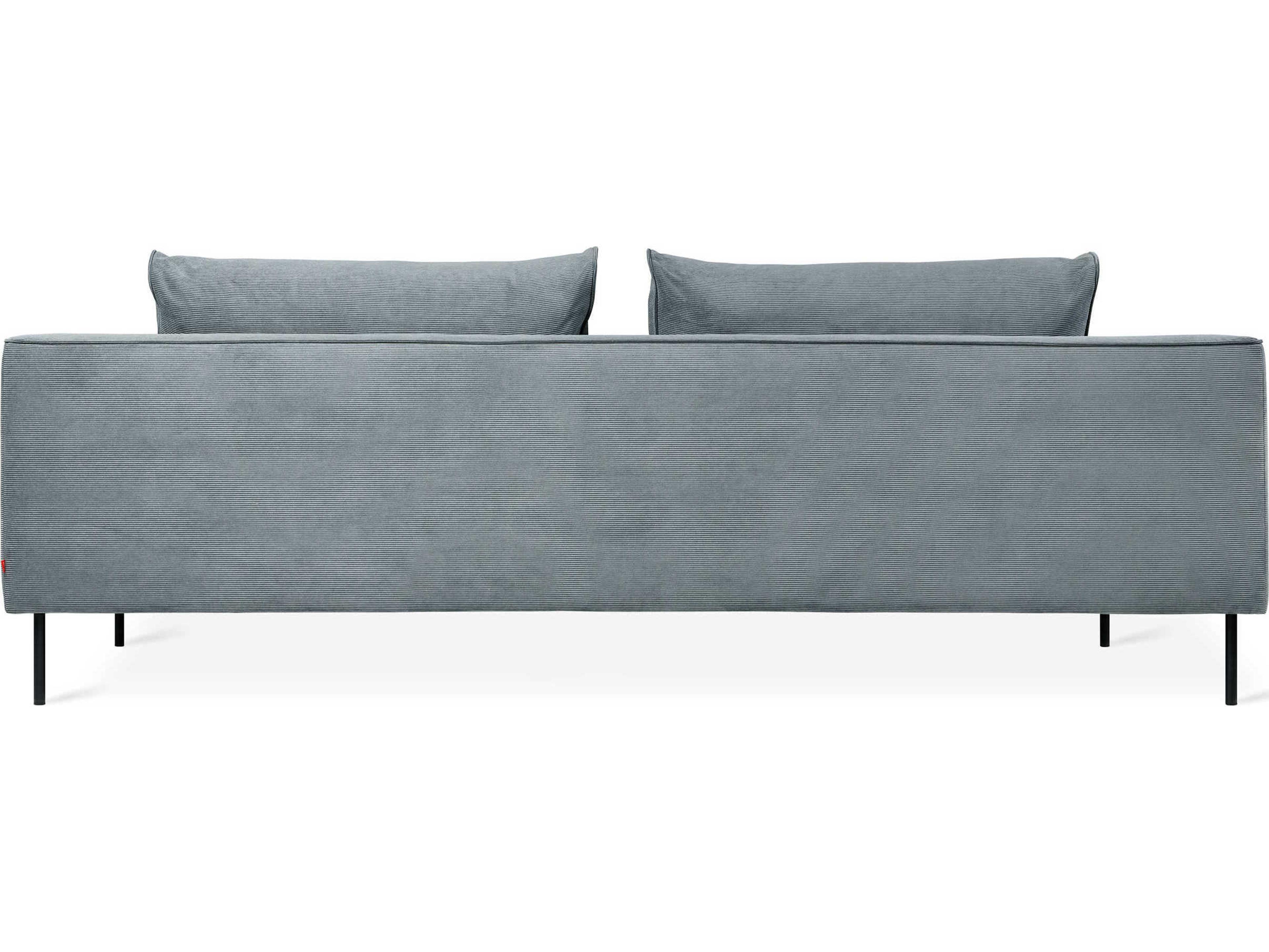 Gus* Modern Renfrew Blue Upholstered Sectional Sofa