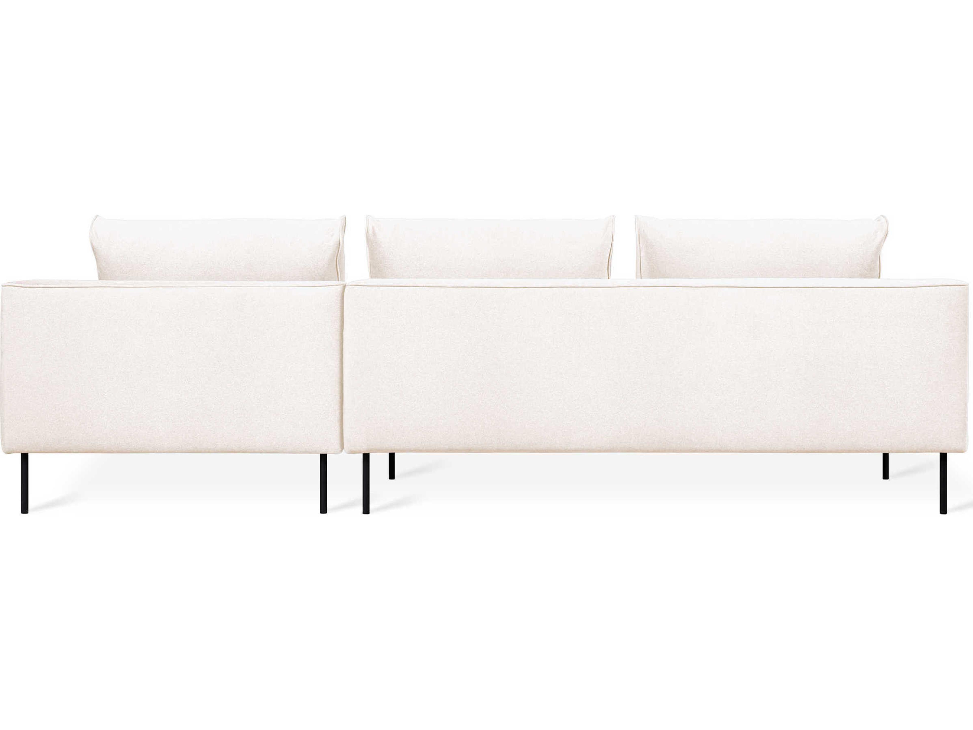 Gus* Modern Renfrew Beige Upholstered Sectional Sofa