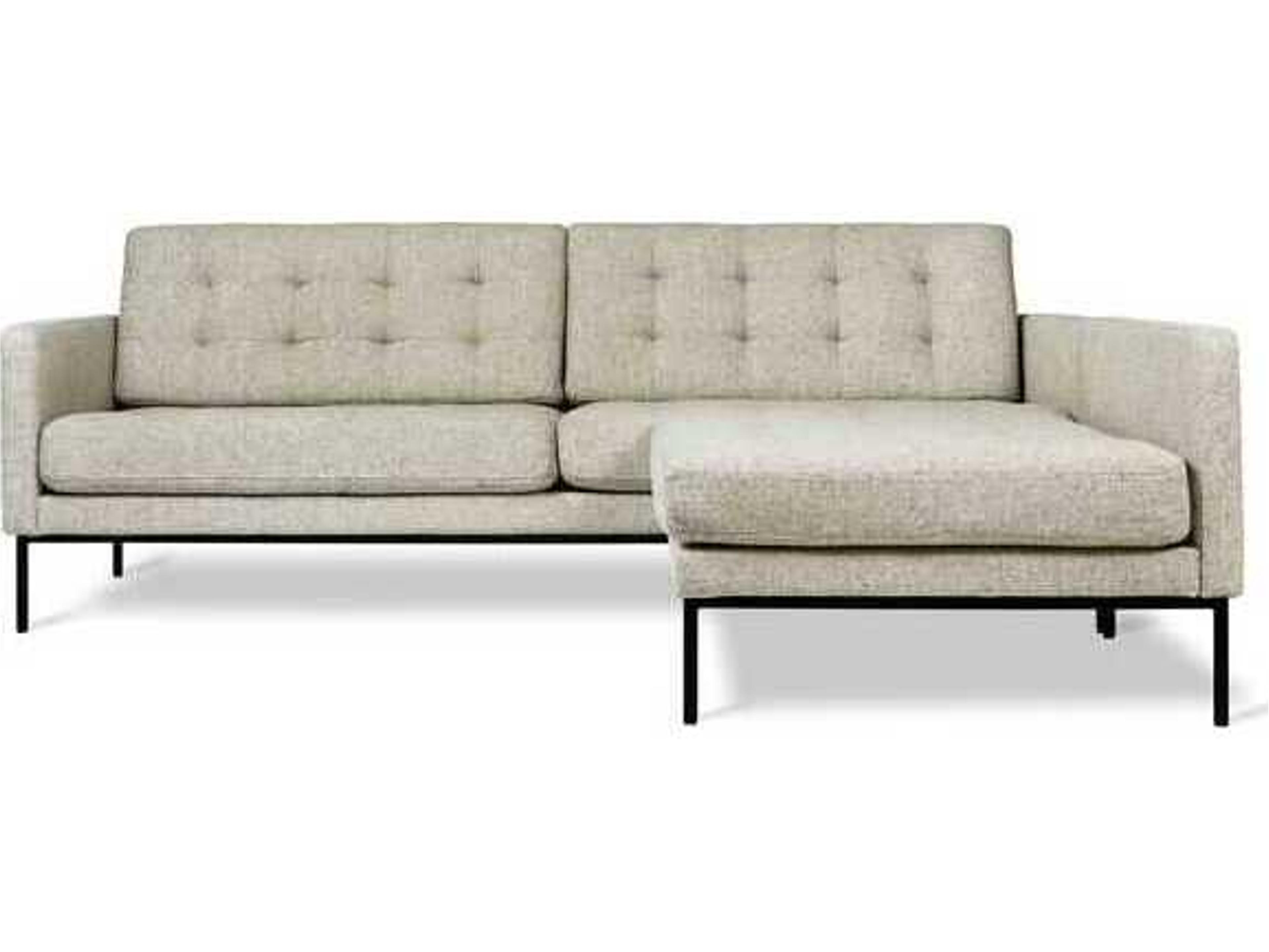 Gus* Modern Towne Beige Upholstered Sectional Sofa