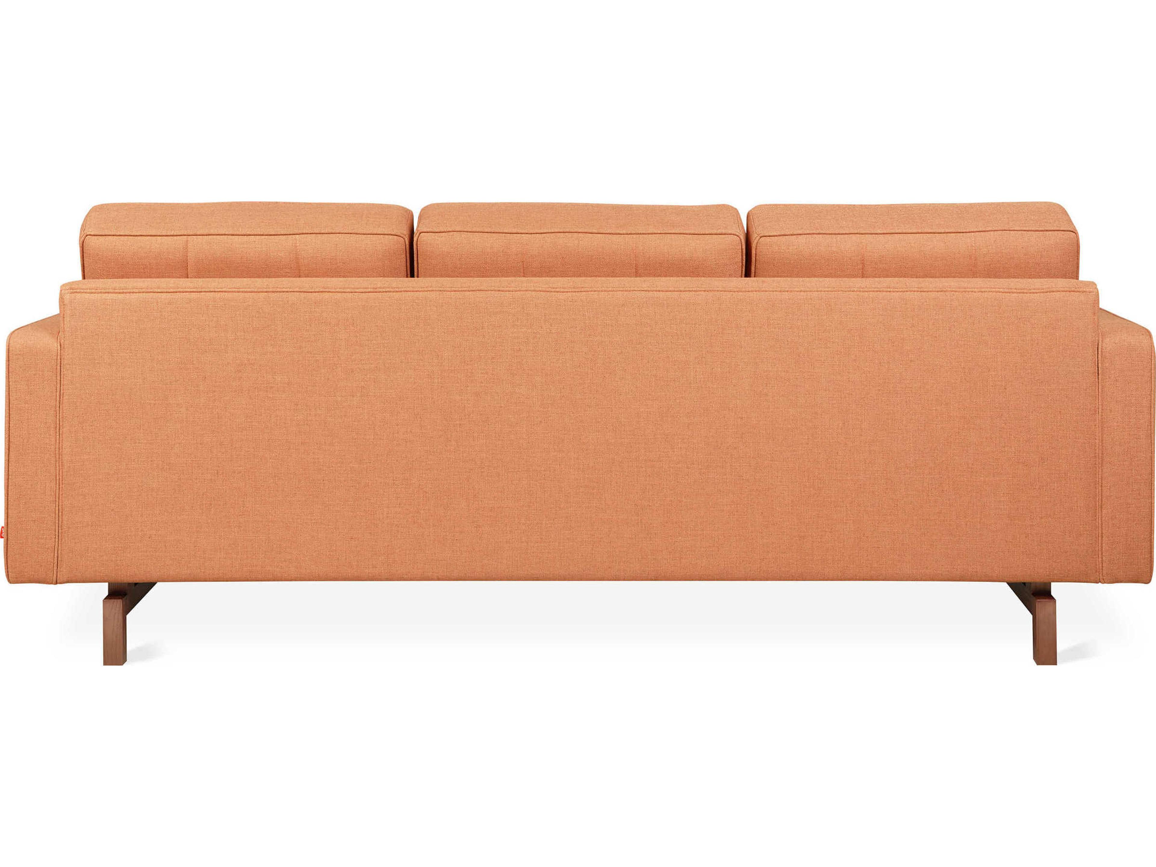 Gus* Modern Jane-2 Caledon Sedona Orange Upholstered Sofa