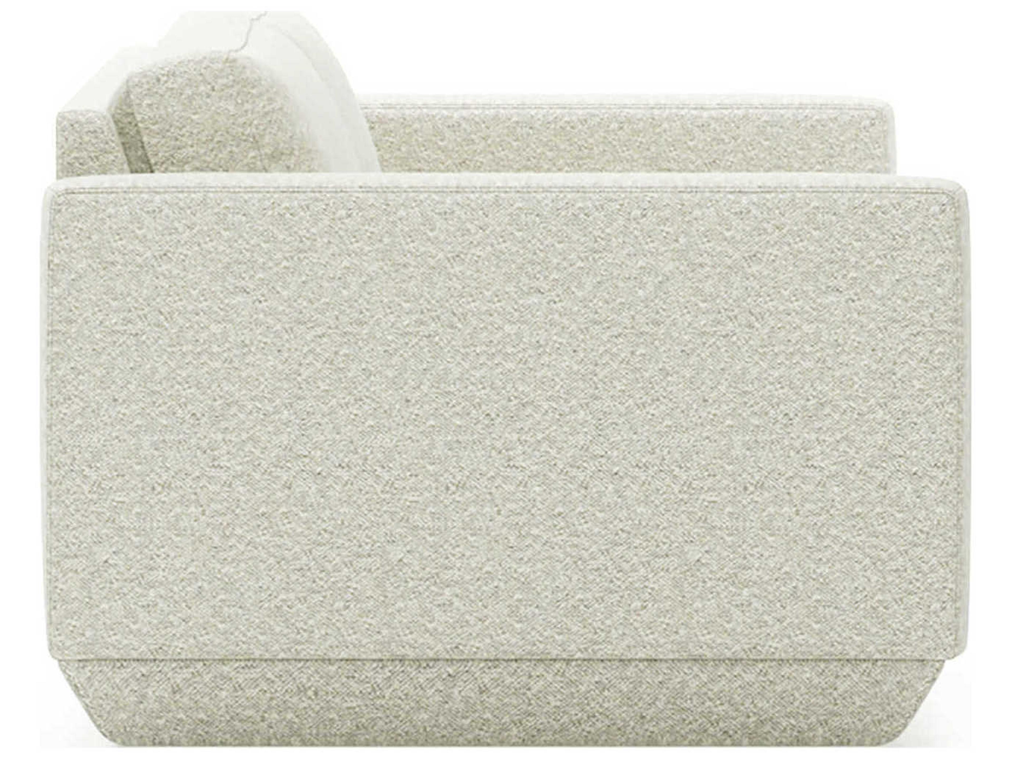 Gus* Modern Podium Copenhagen Fossil White Upholstered Loveseat