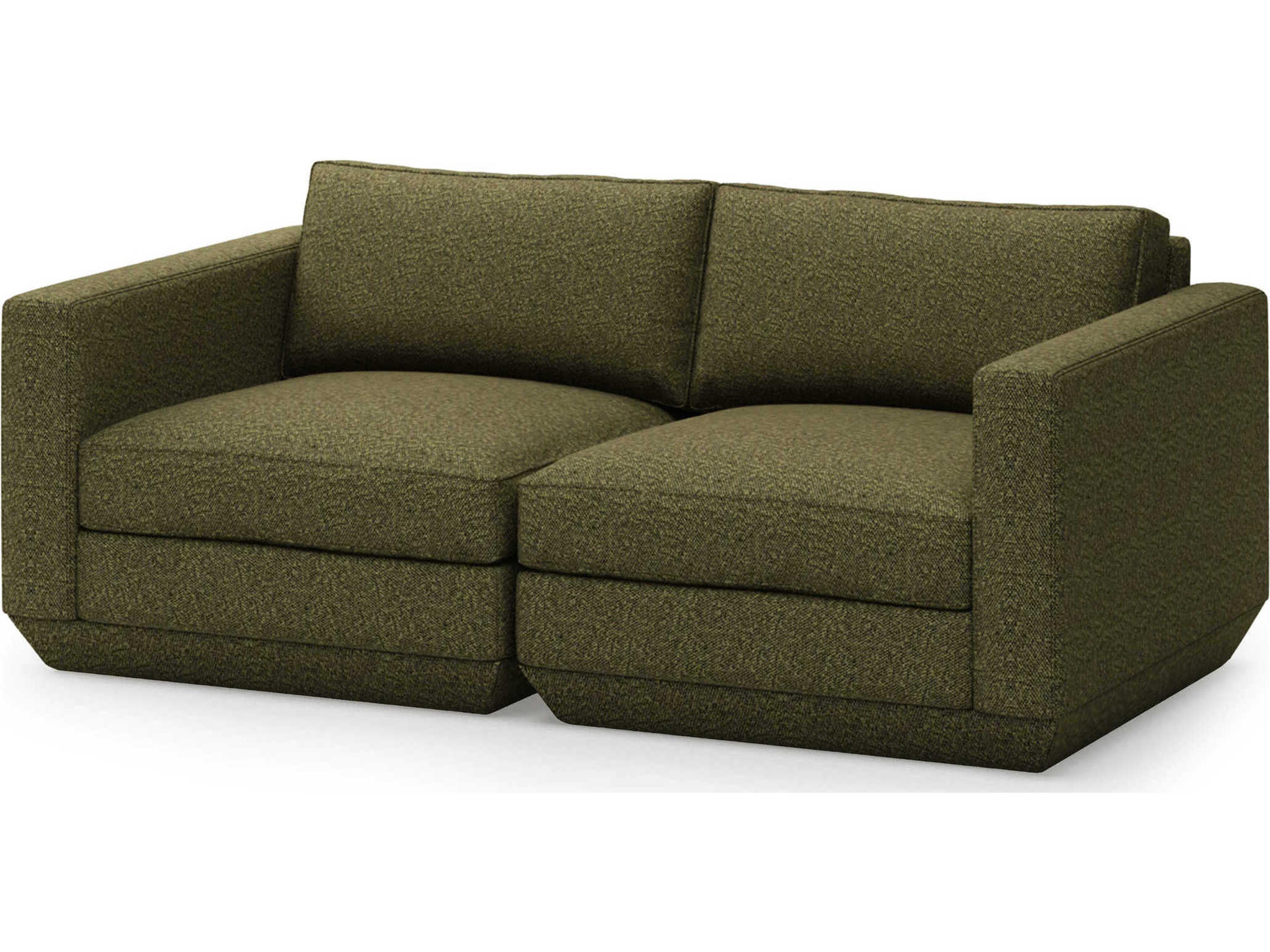 Podium Copenhagen Terra Green Upholstered Loveseat