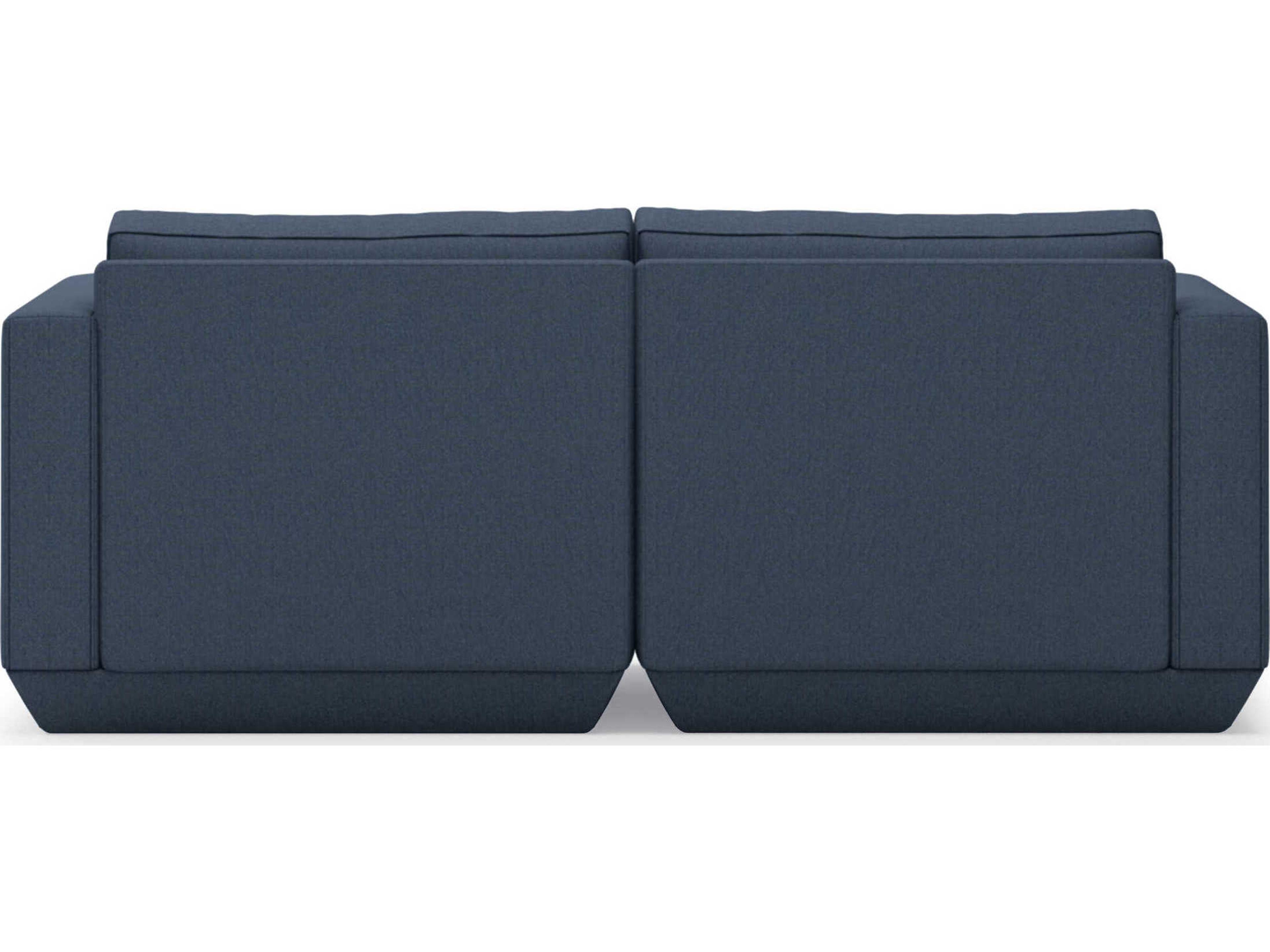 Gus* Modern Podium Hanson Navy Blue Upholstered Loveseat