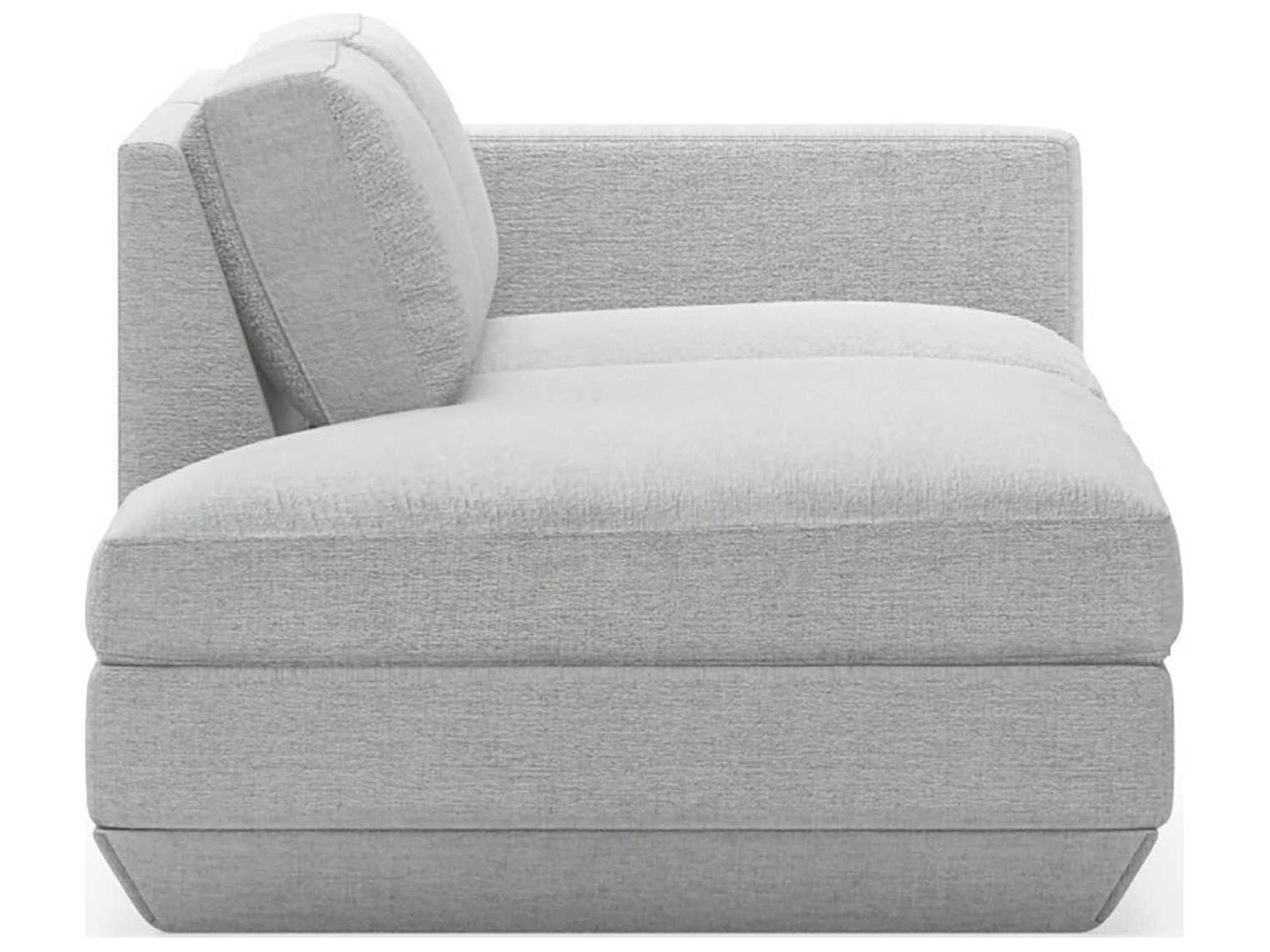 Gus* Modern Podium Bayview Silver Upholstered Sofa