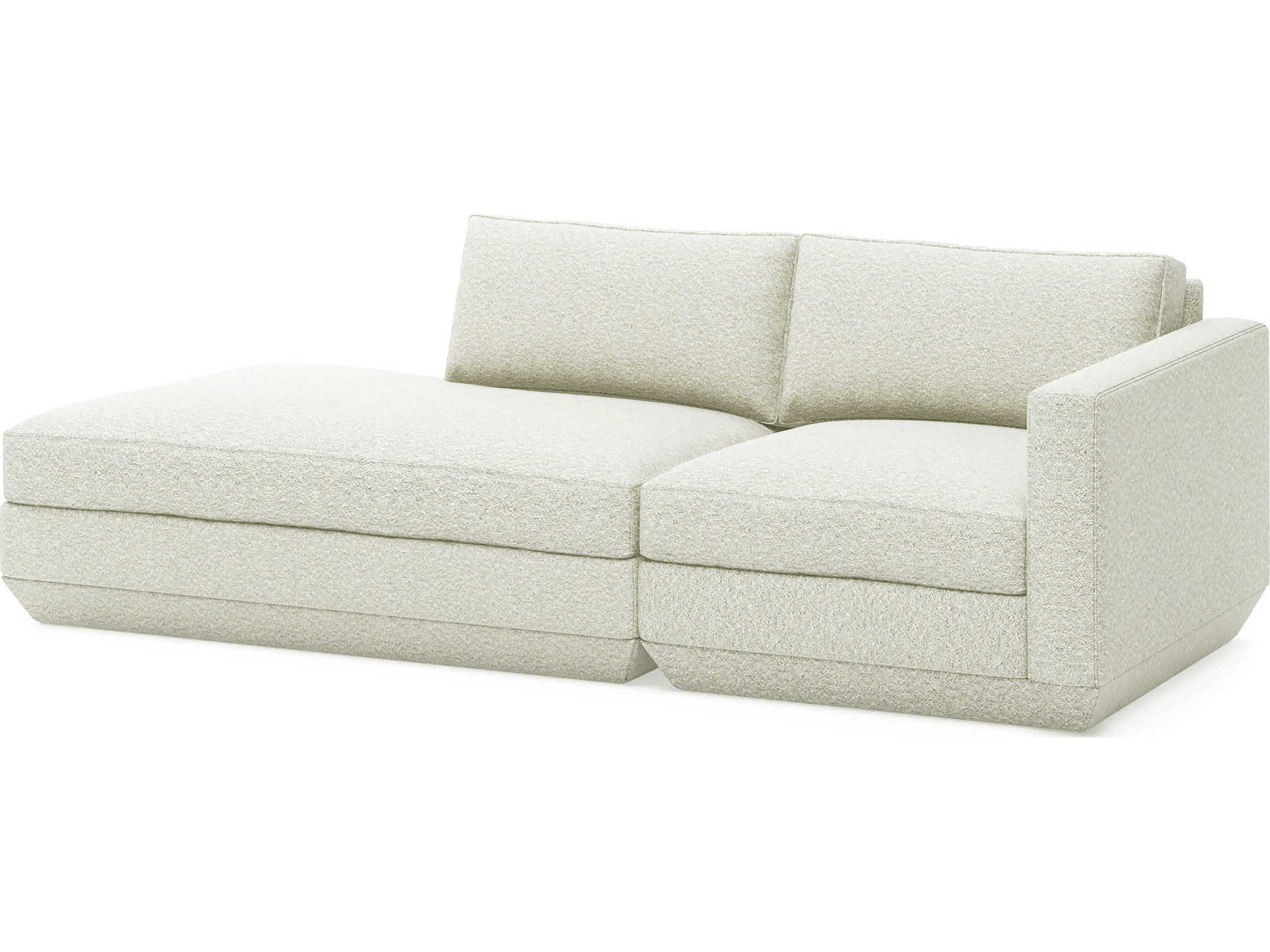 Podium Copenhagen Fossil White Upholstered Sofa
