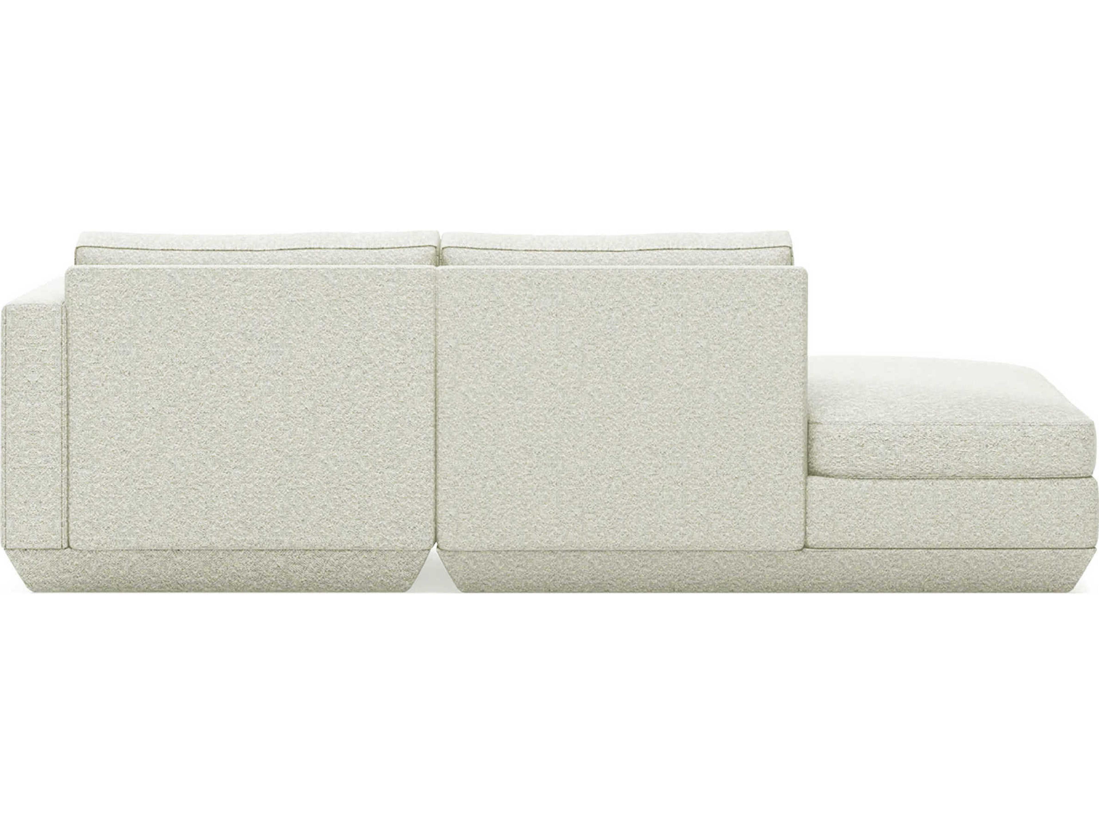 Gus* Modern Podium Copenhagen Fossil White Upholstered Sofa