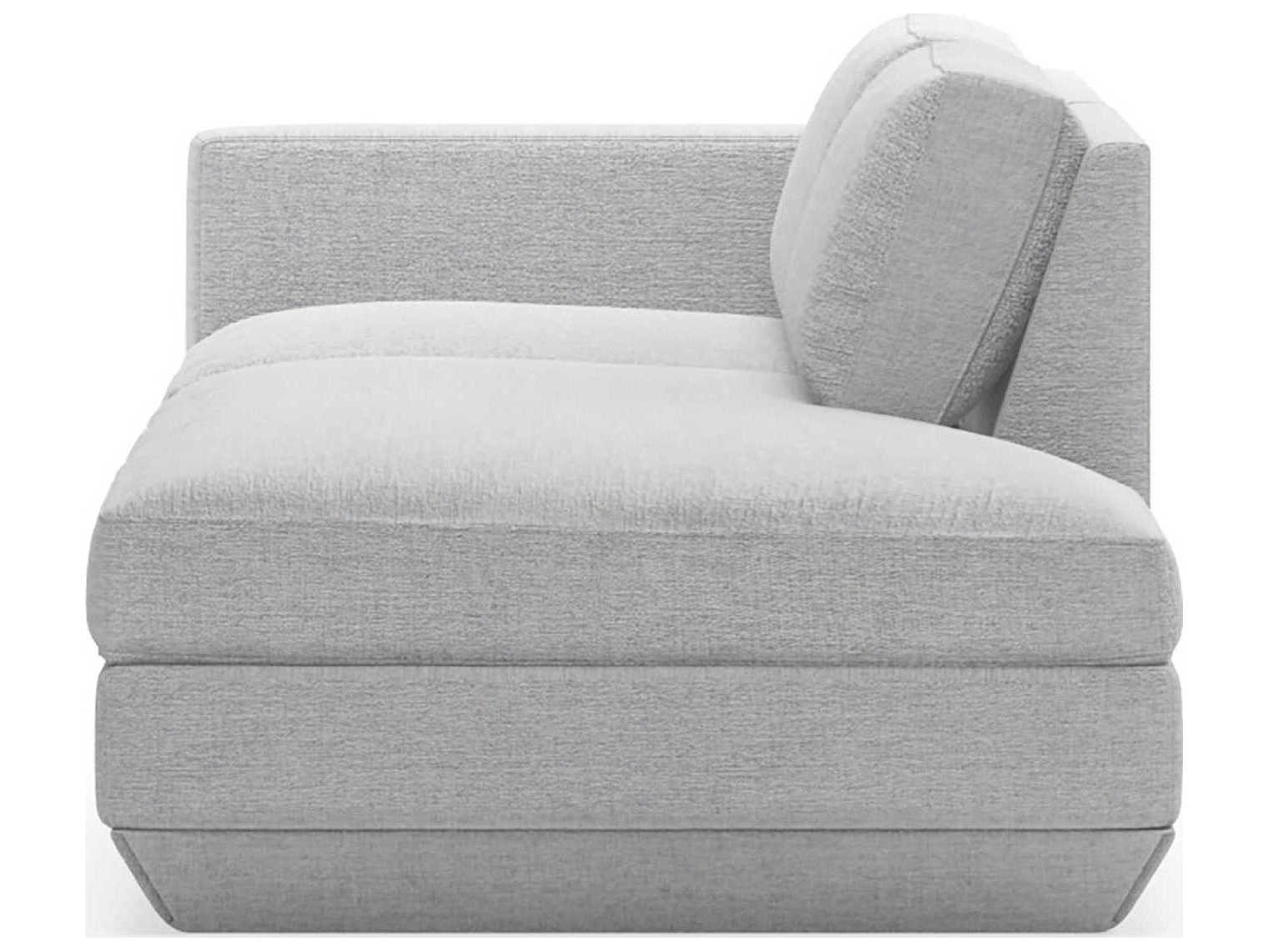 Gus* Modern Podium Bayview Silver Upholstered Sofa