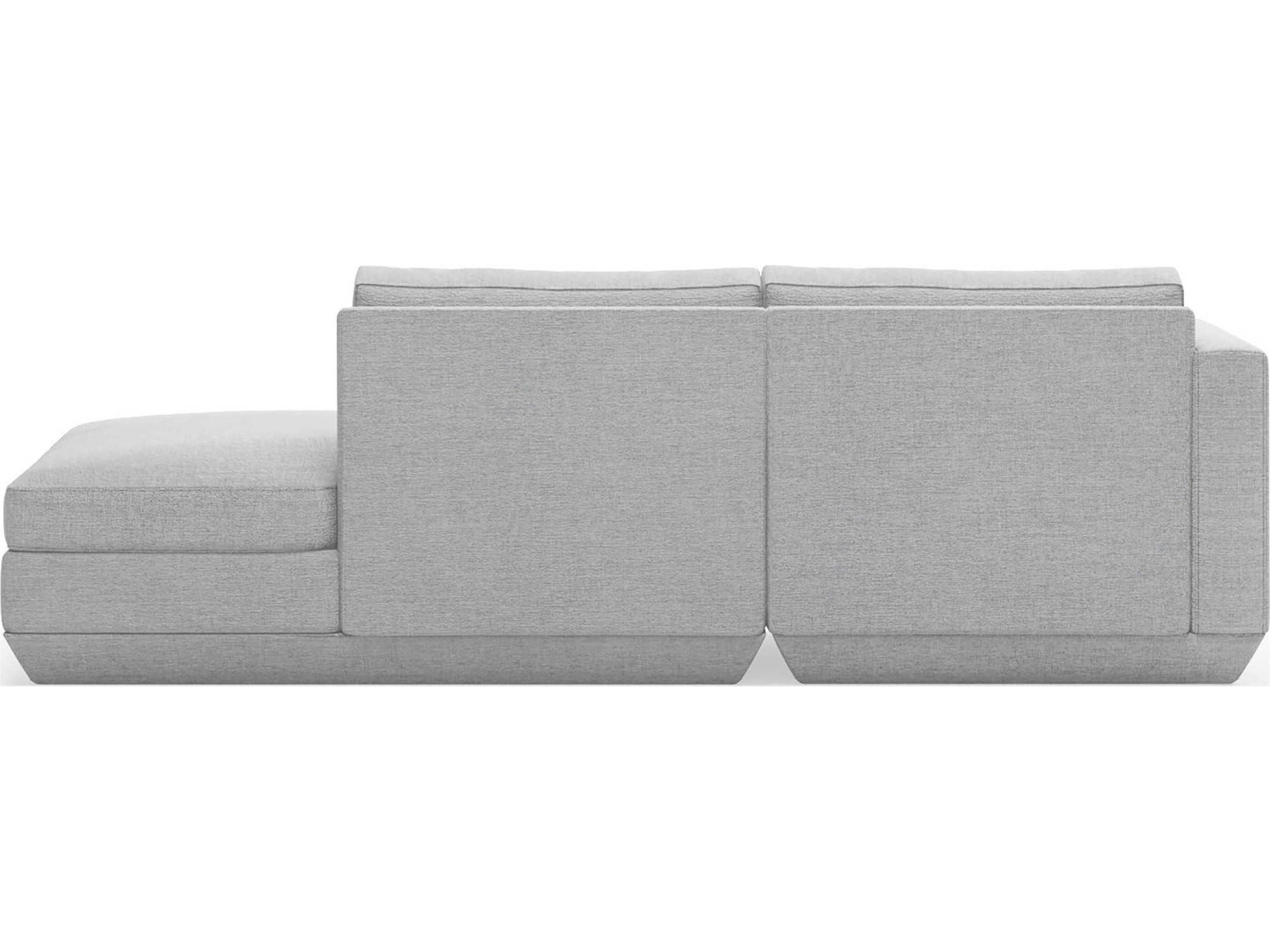 Gus* Modern Podium Bayview Silver Upholstered Sofa