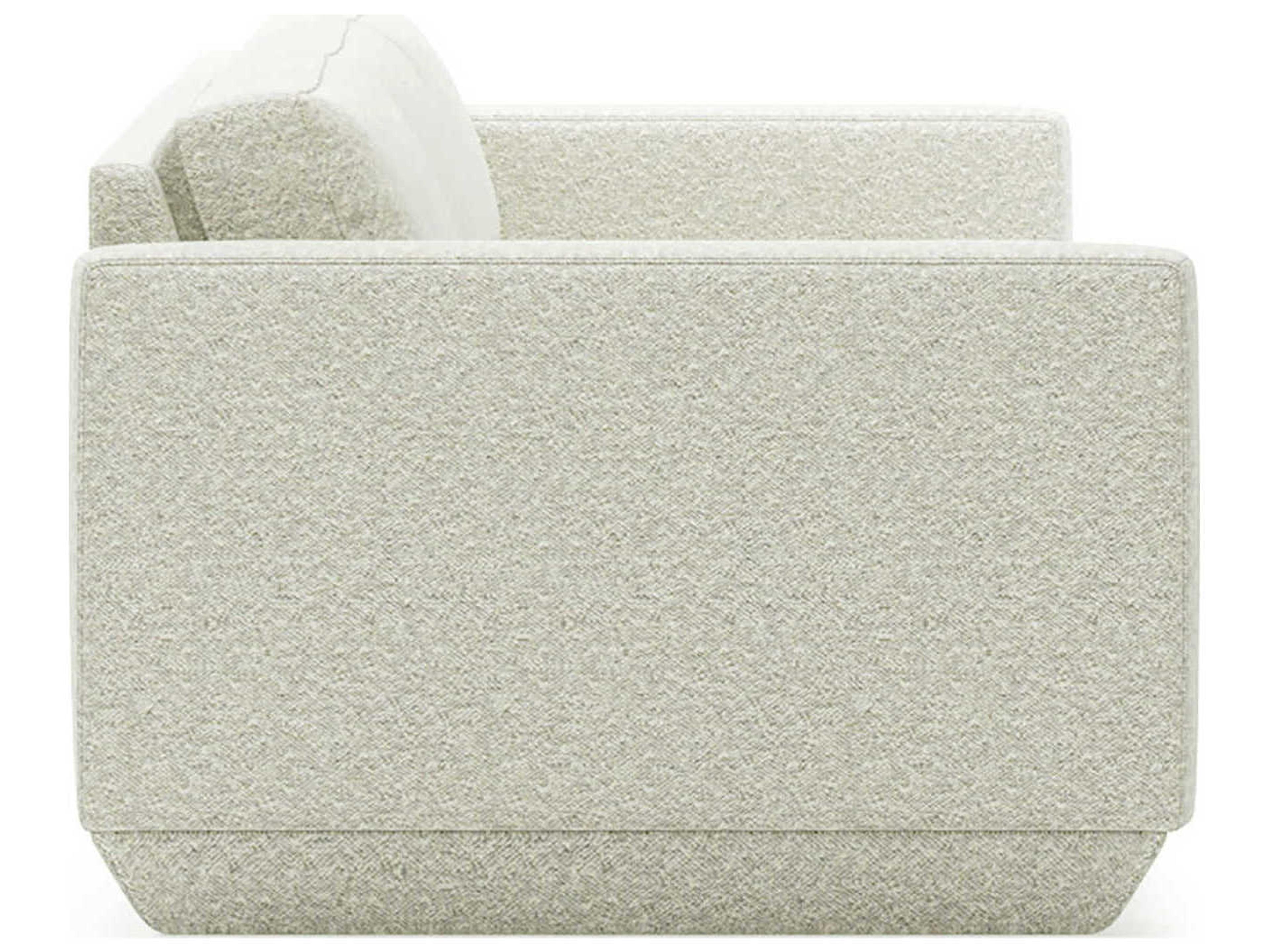 Gus* Modern Podium Copenhagen Fossil White Upholstered Sofa