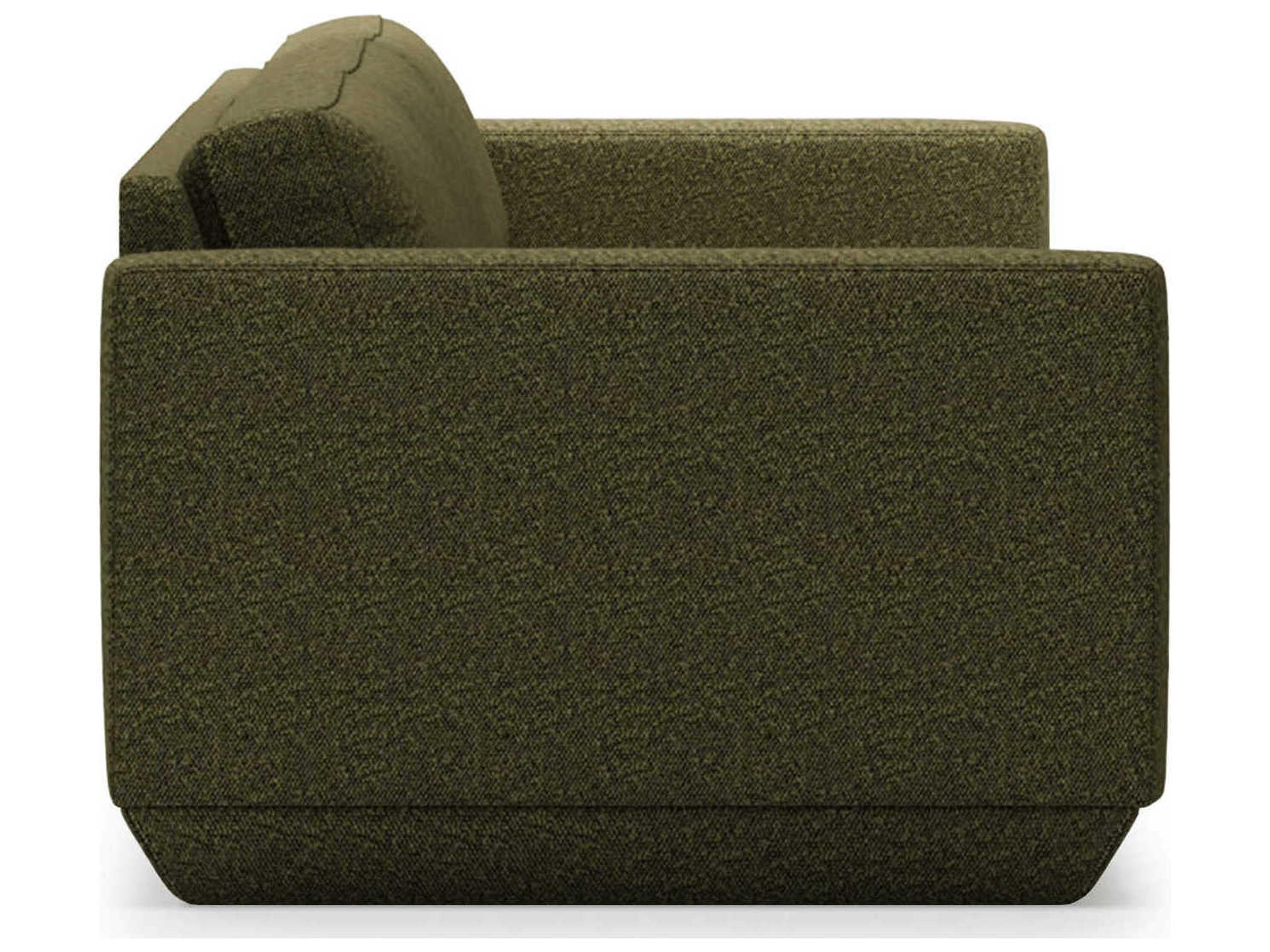 Gus* Modern Podium Copenhagen Terra Green Upholstered Sofa