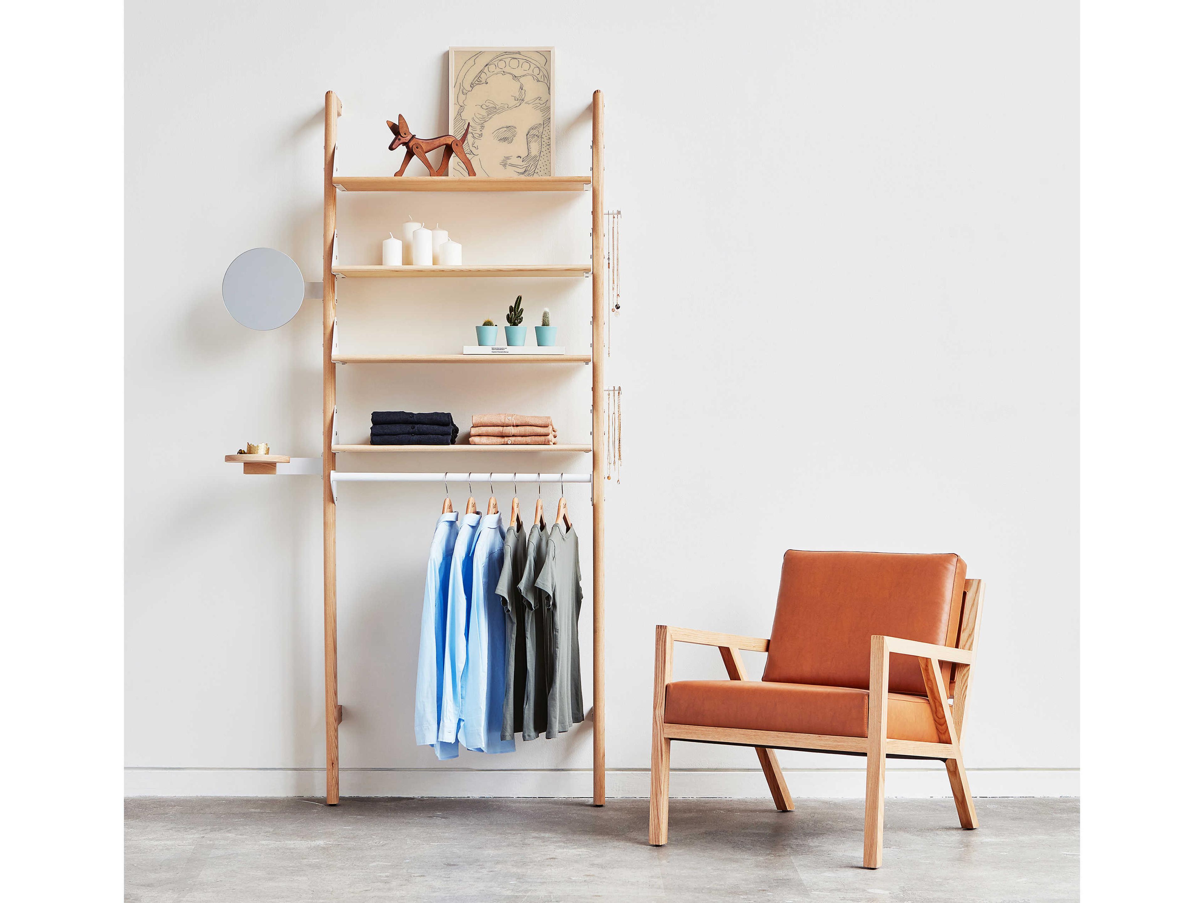 Gus* Modern Branch Ash Blonde / White Display Unit