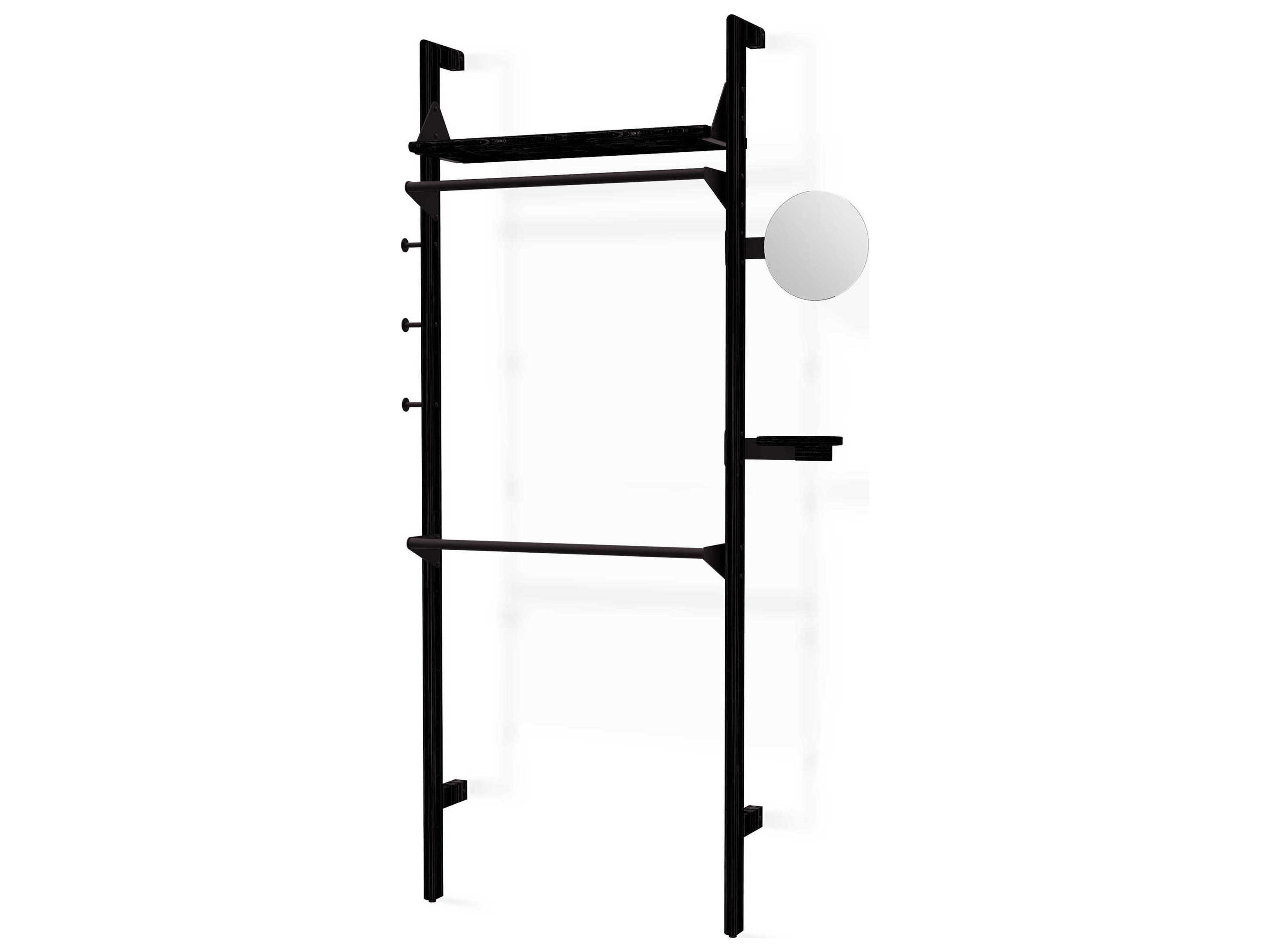 Branch Ash Black / Black Wardrobe Unit