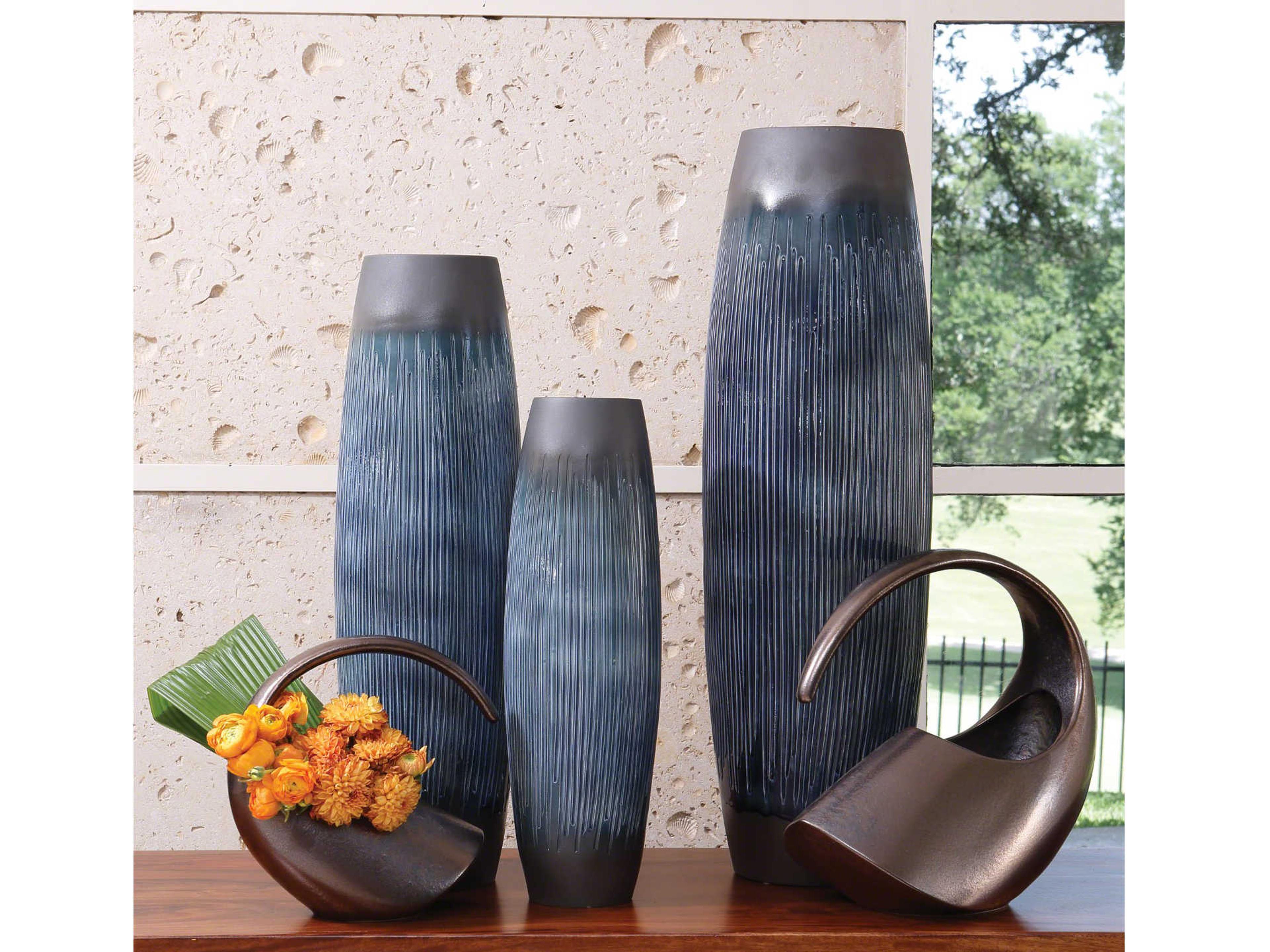 Global Views Matchstick Ink Medium Vase