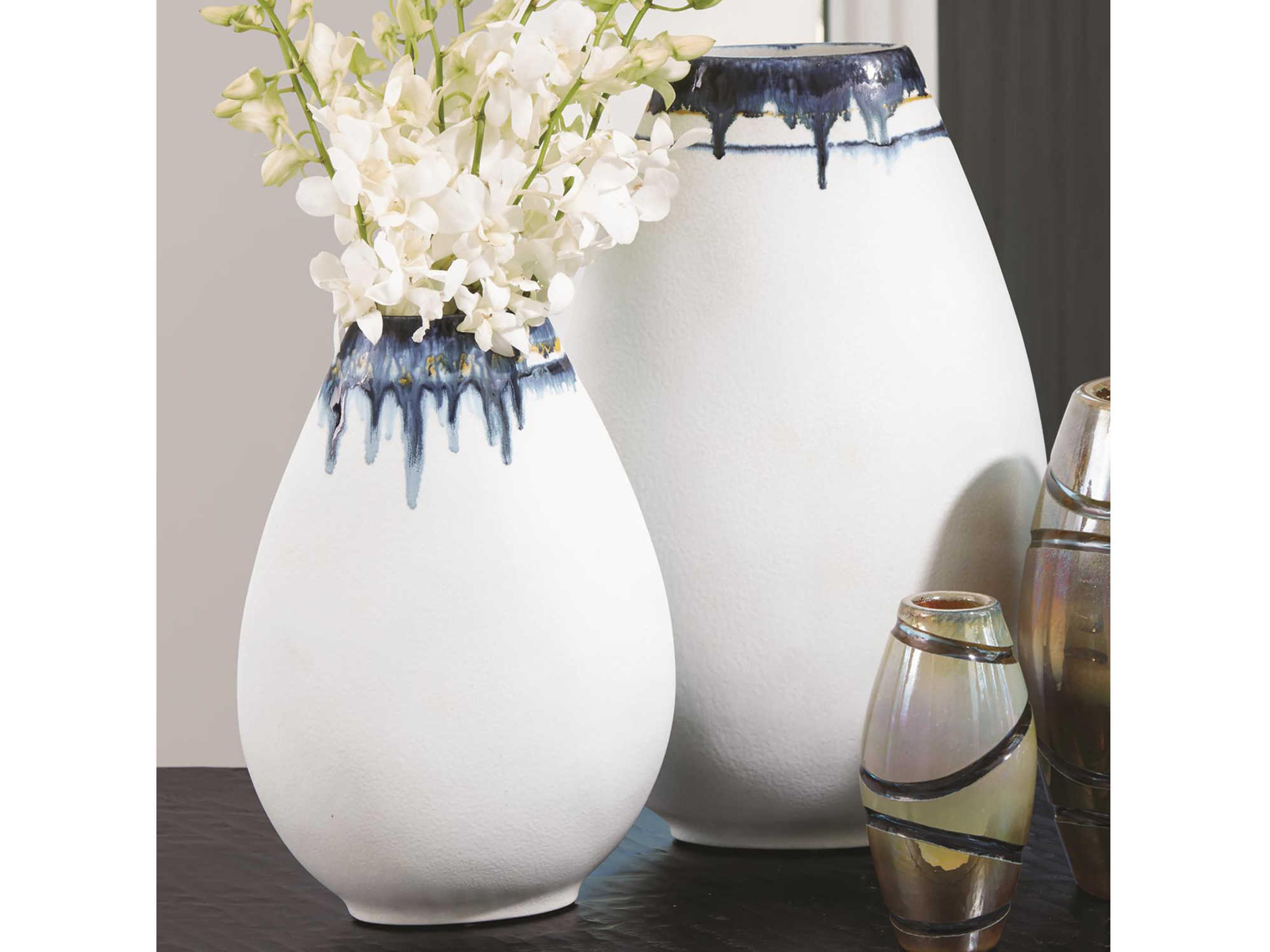 Global Views Glass Drip Large Vase