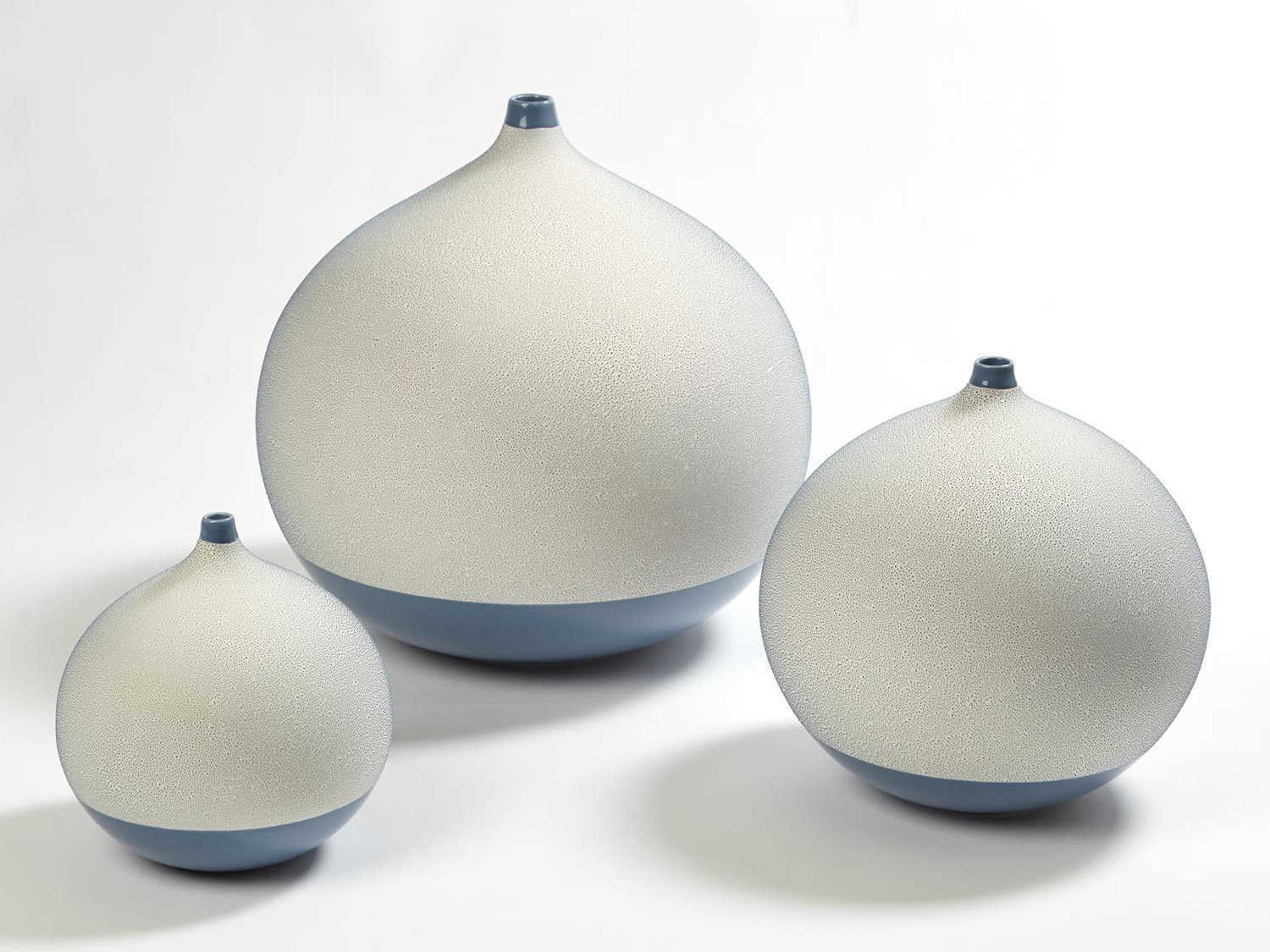 Global Views Pixelated Blue Small Vase