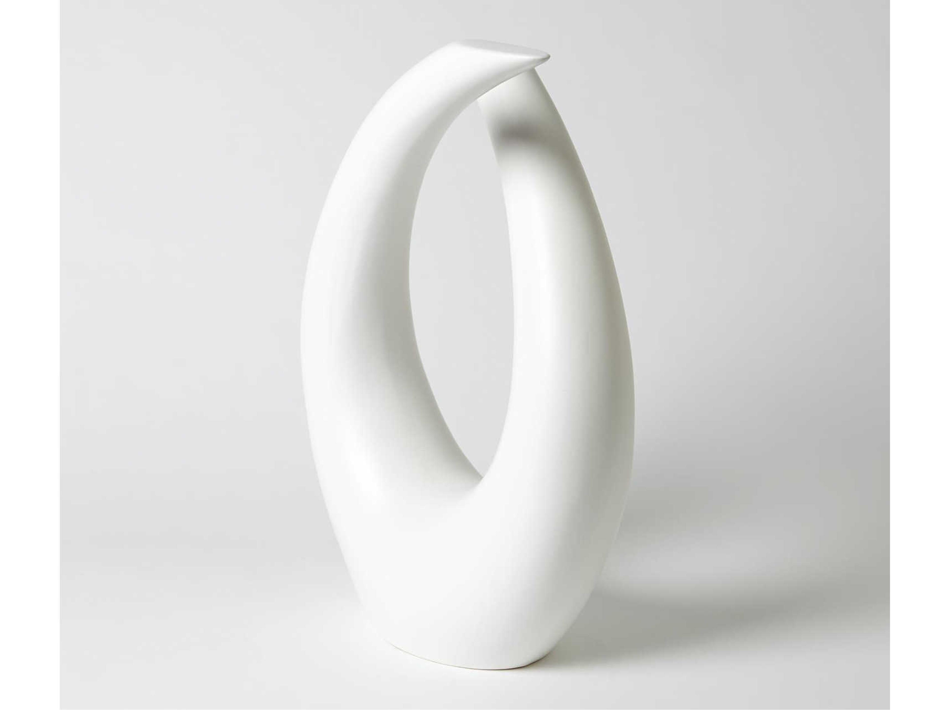Global Views Matte White Loop Sculpture