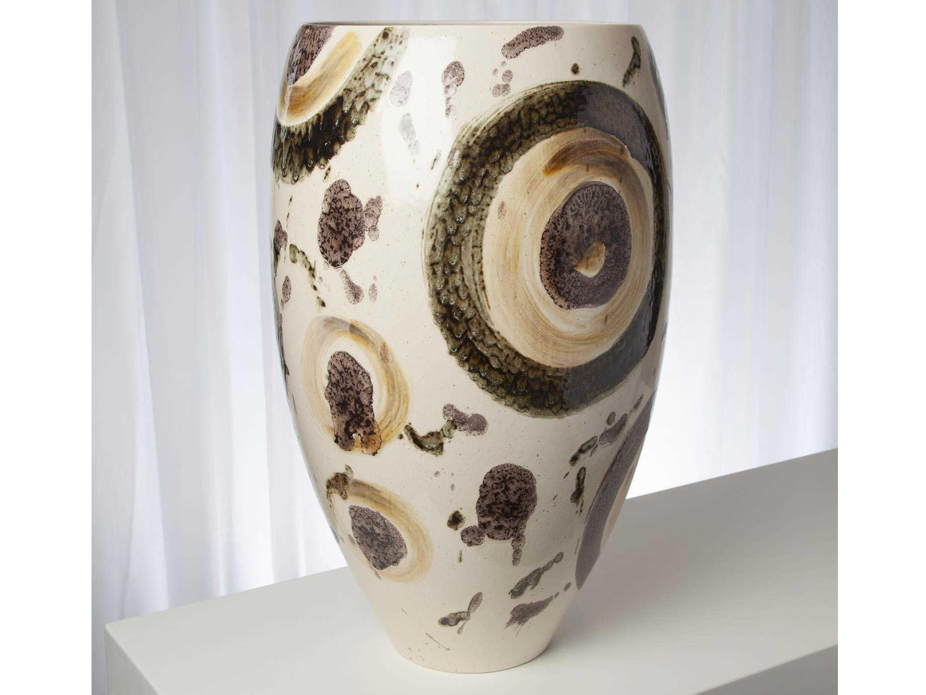 Global Views Spots Earthtone Vase