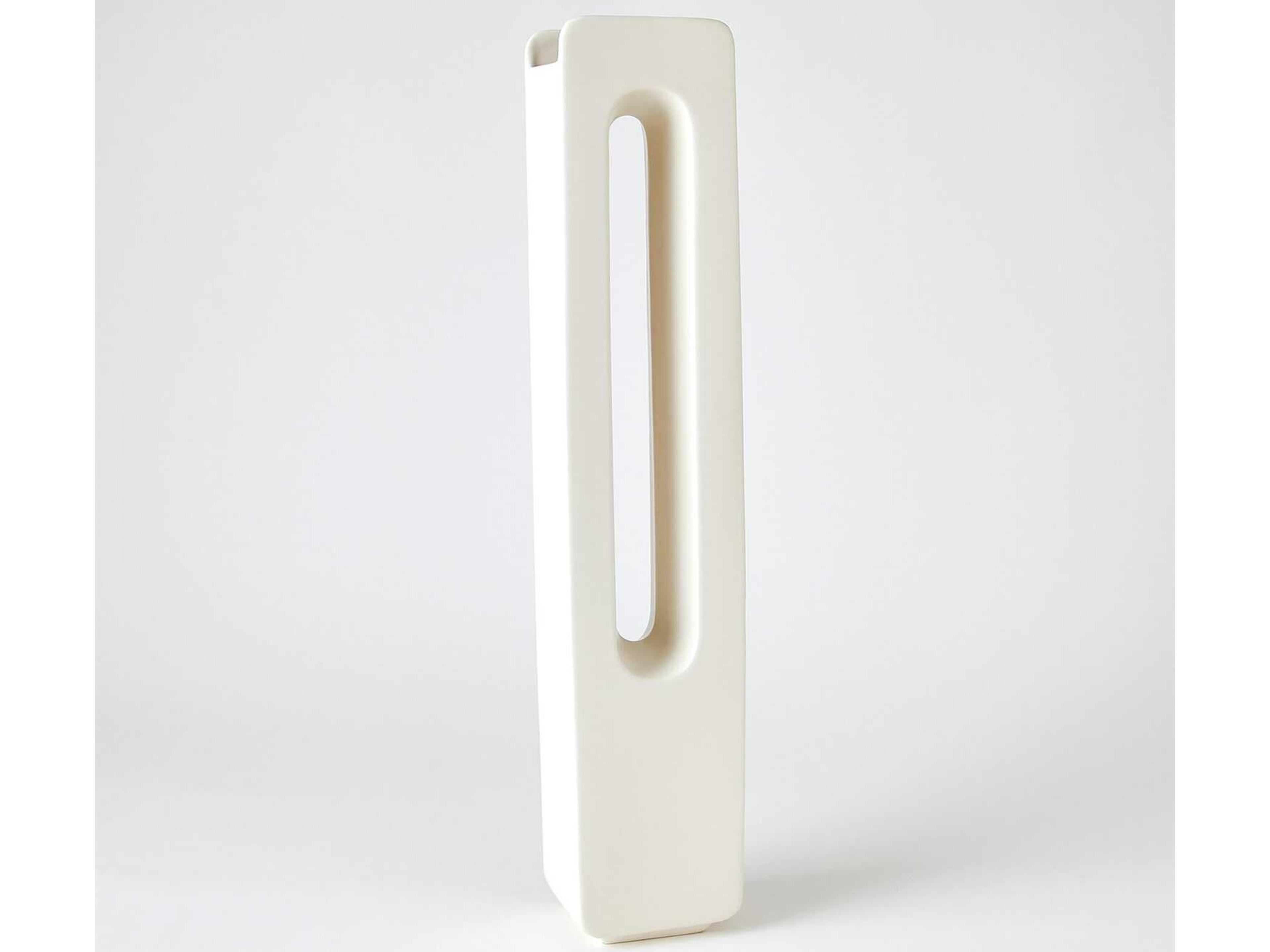 Global Views Rectangle White 5" Vase