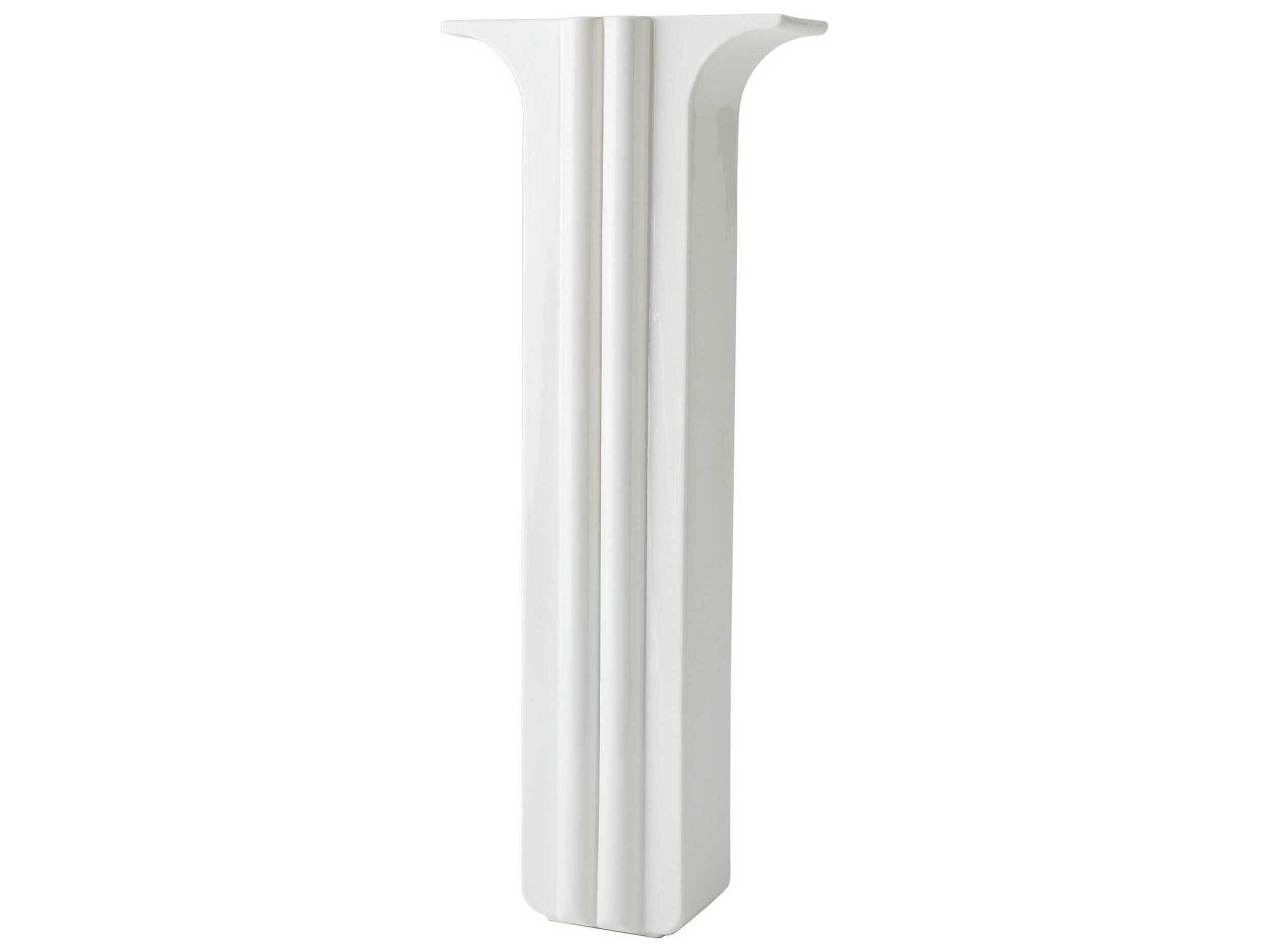 Global Views Flying Column White Vase