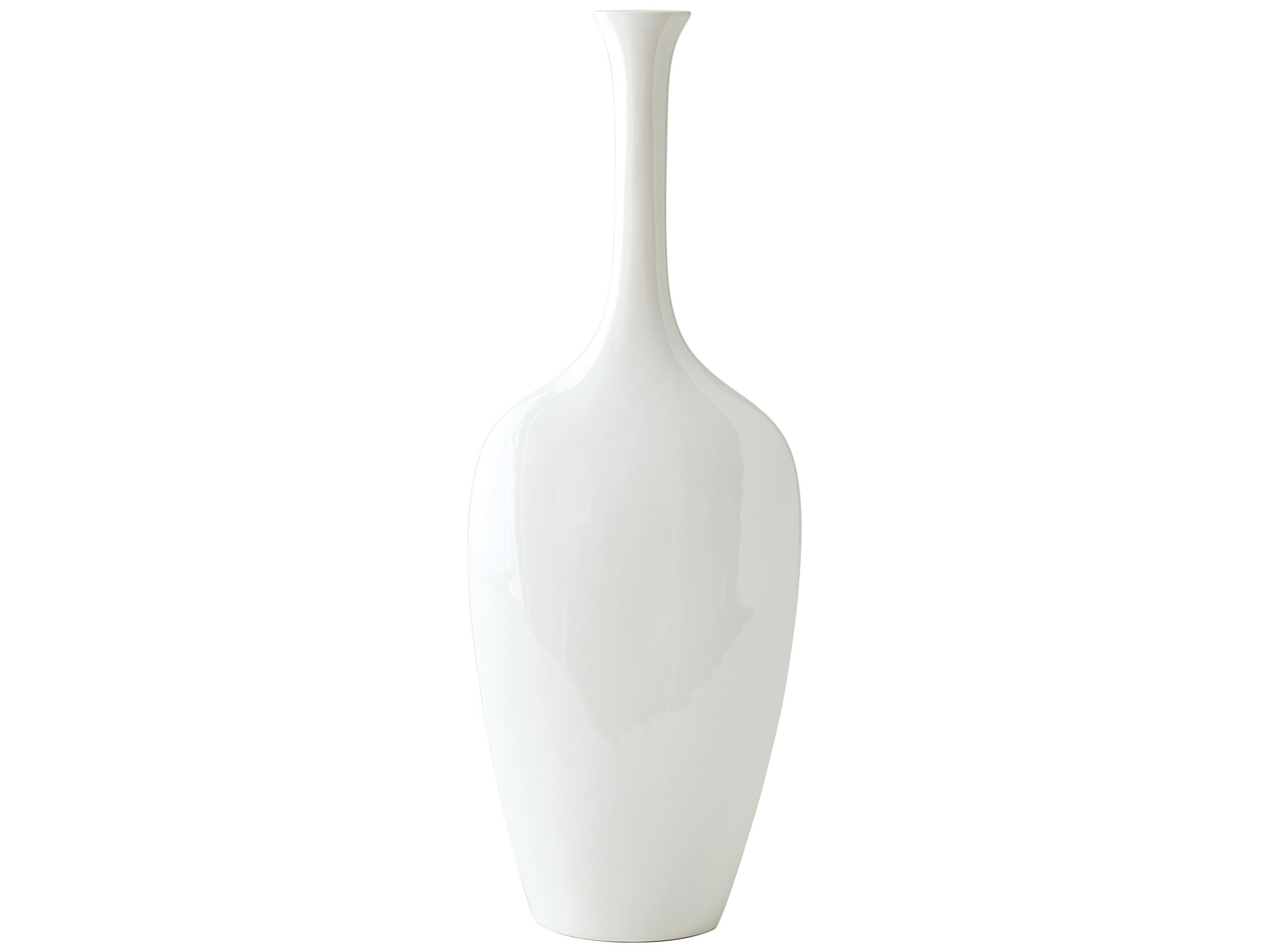 Global Views Silhouette Slim White Vase