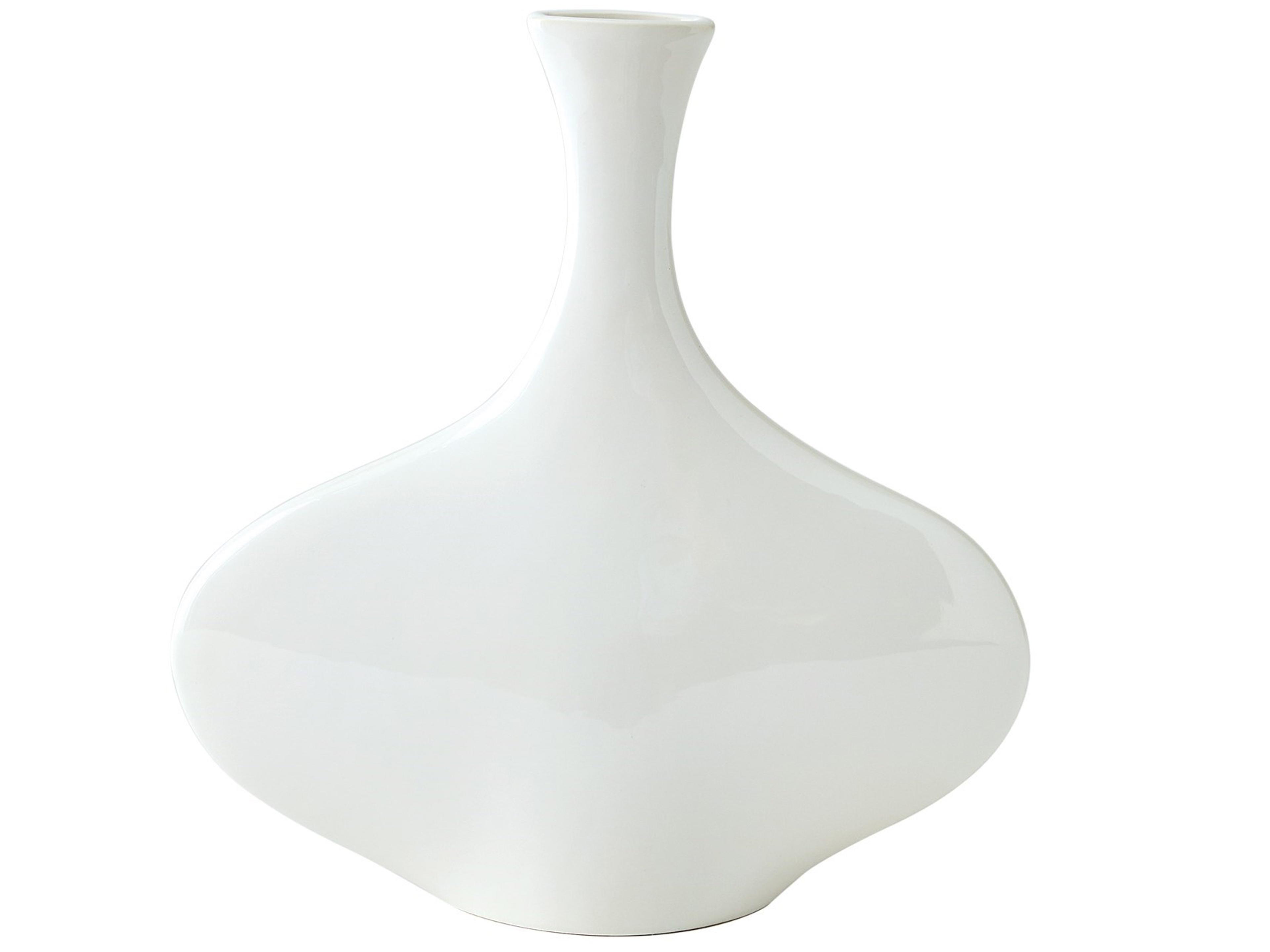 Silhouette Wide White Vase