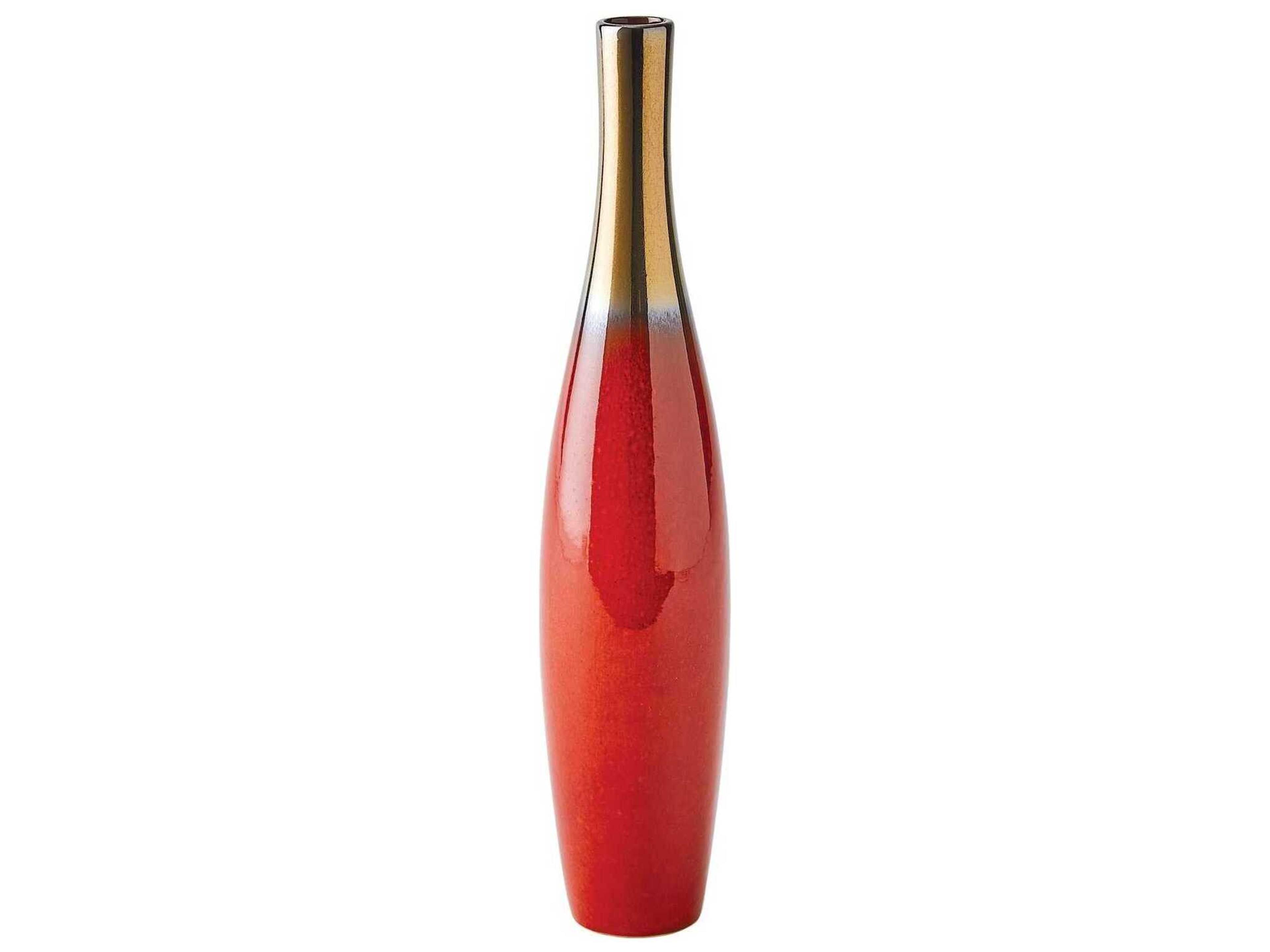 Boliche Short Red Bronze Vase
