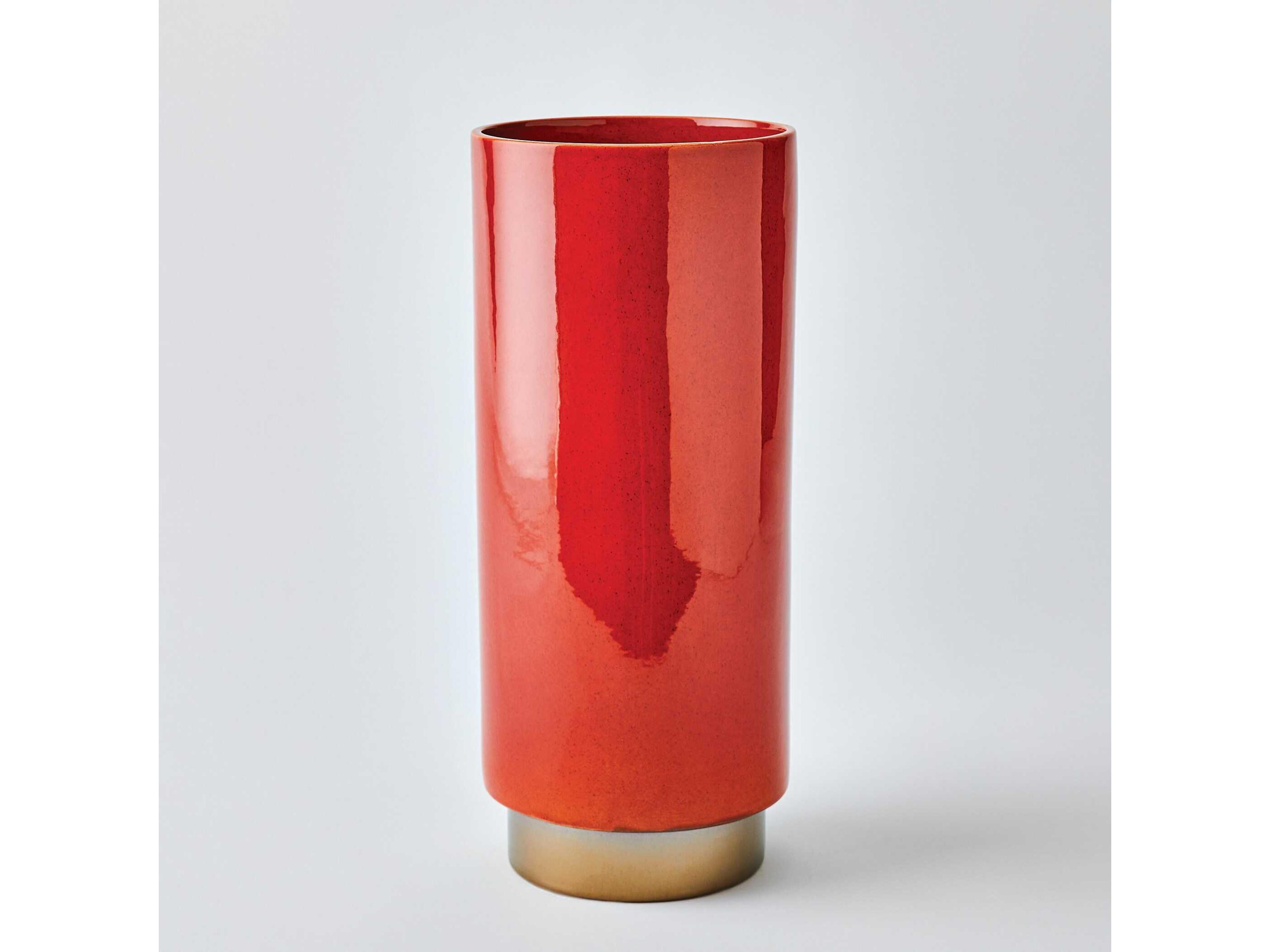 Global Views Rolo Red Bronze Vase
