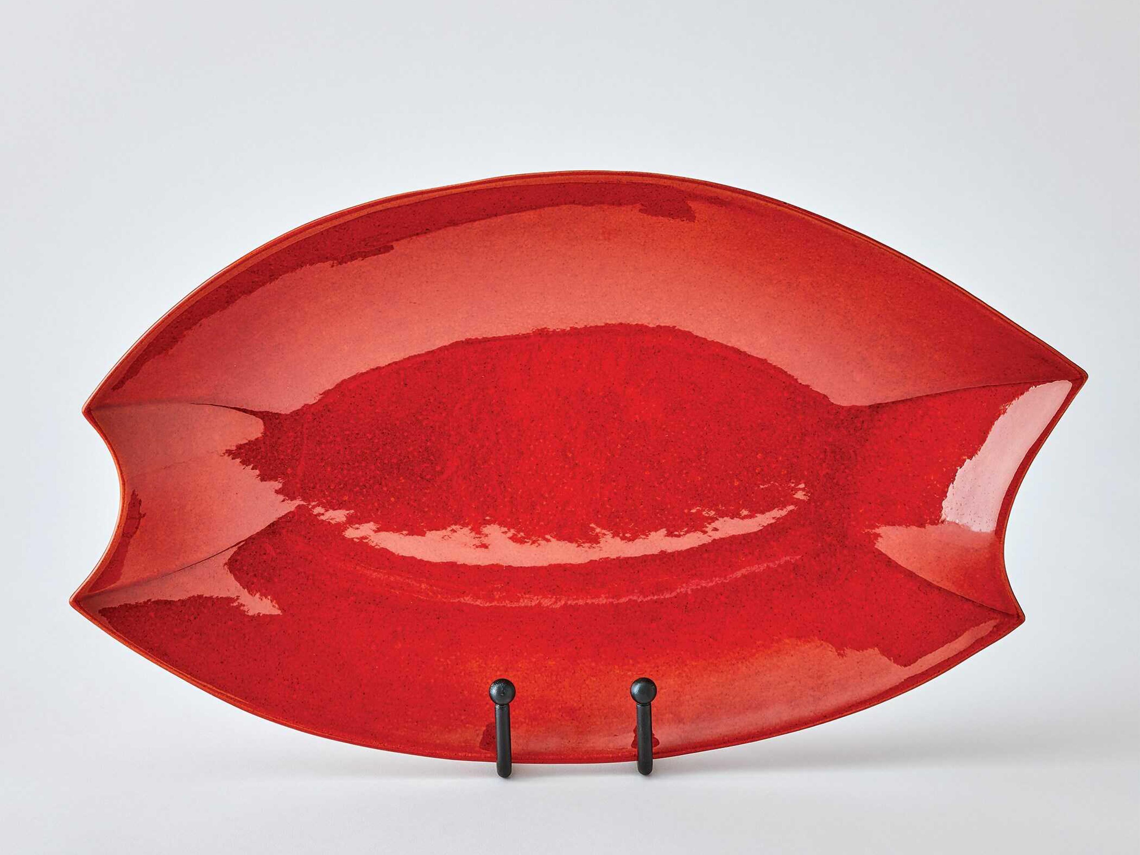 Global Views Red Rolo Platter