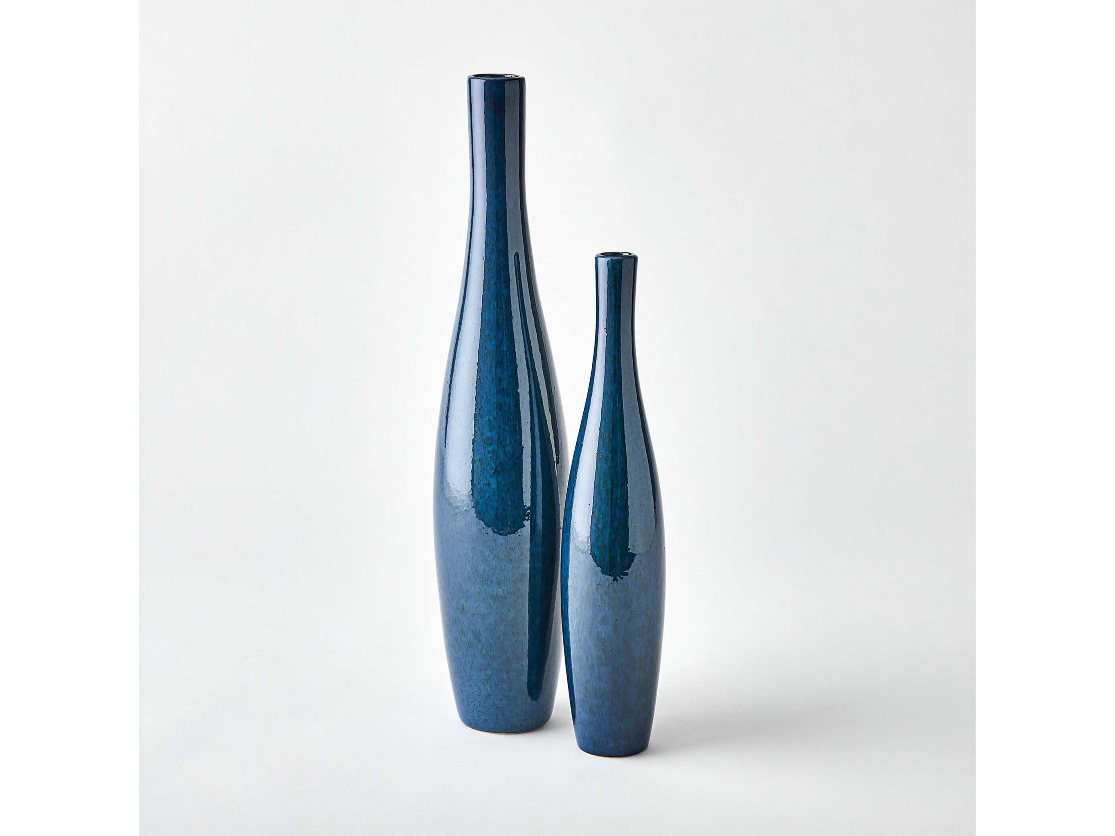 Global Views Boliche Tall Dark Blue Vase
