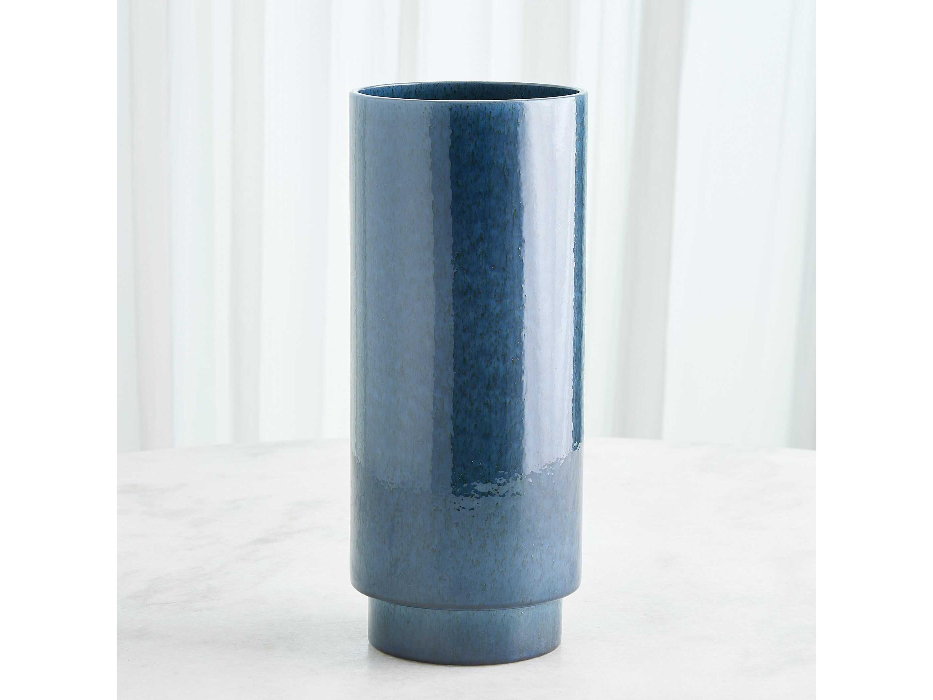 Global Views Rolo Dark Blue Vase