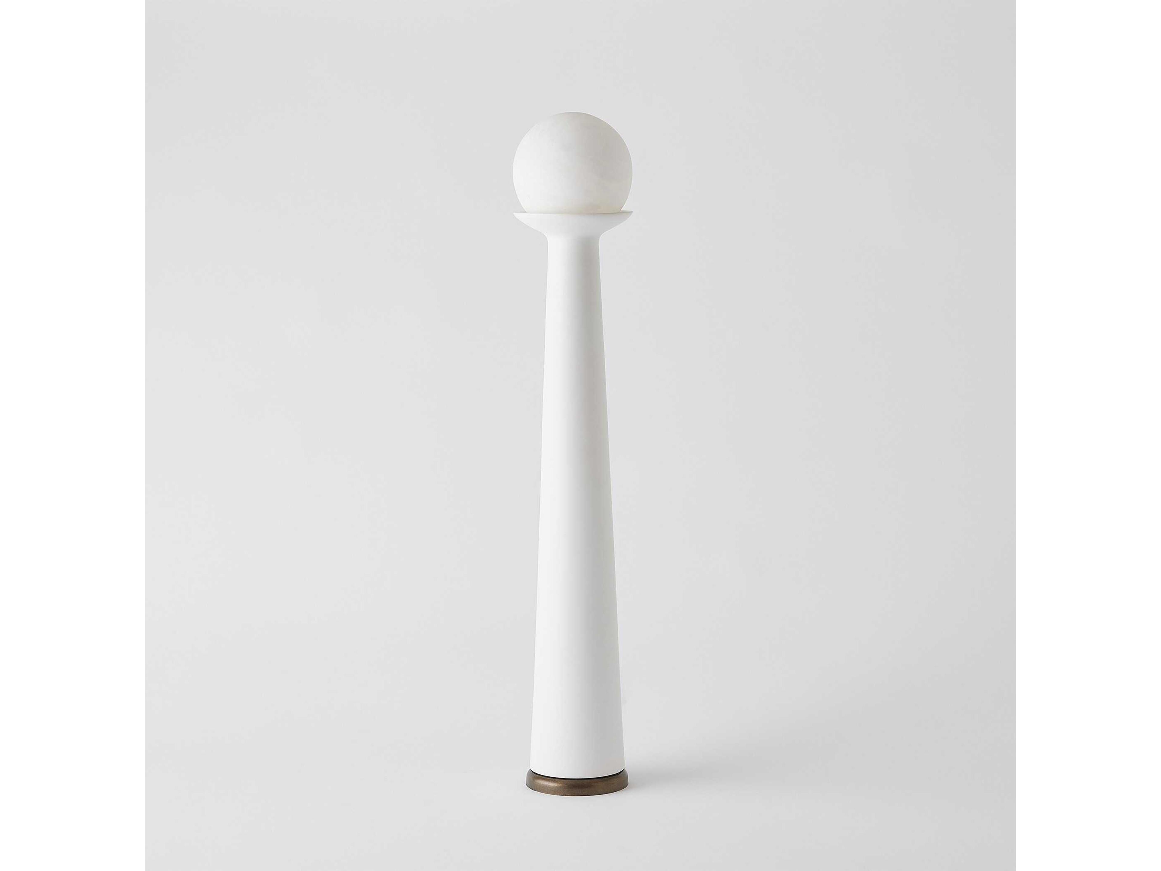 Global Views Alabaster Bulb White Buffet Lamp