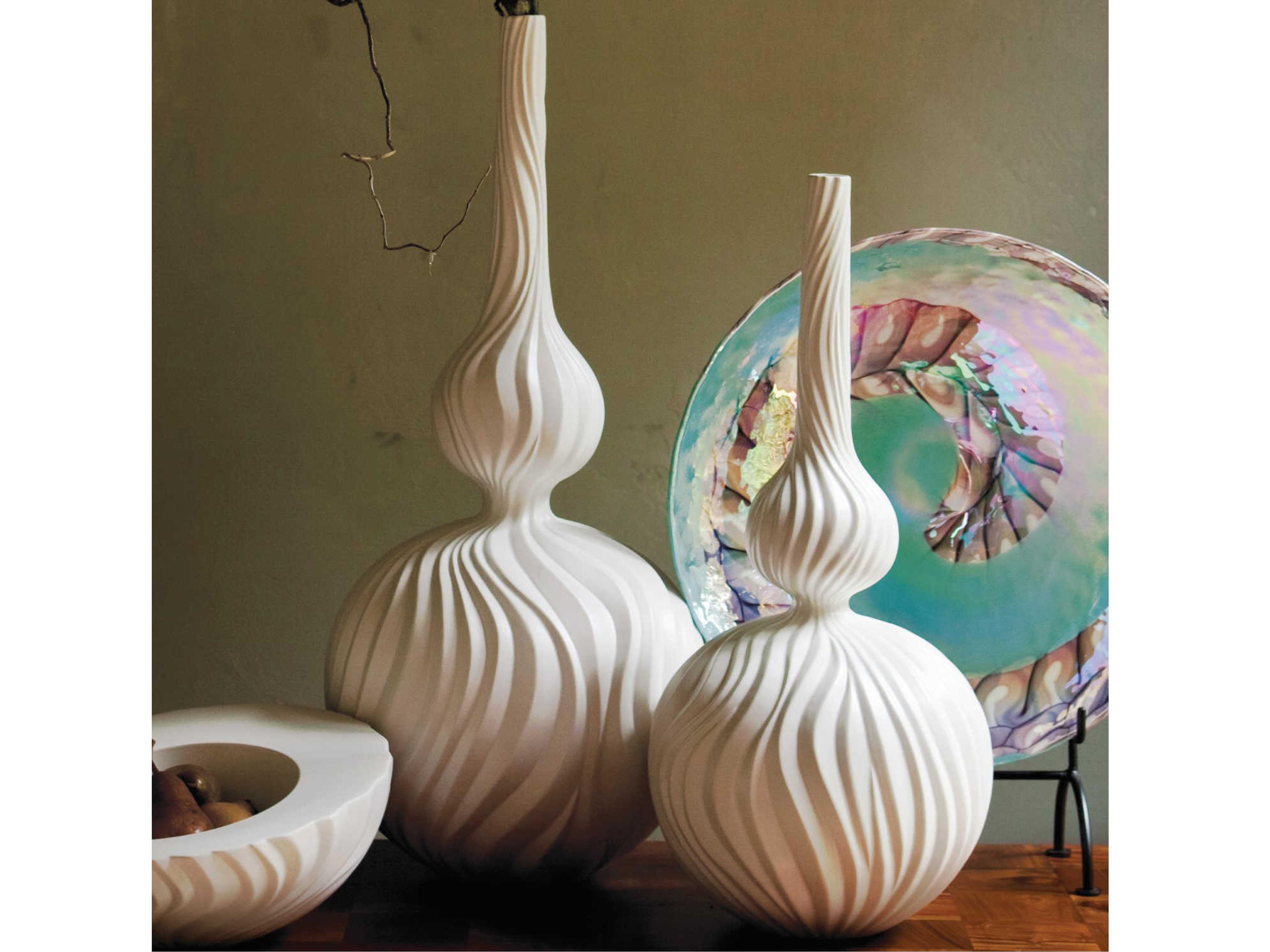 Global Views Magura Snow Medium Vase