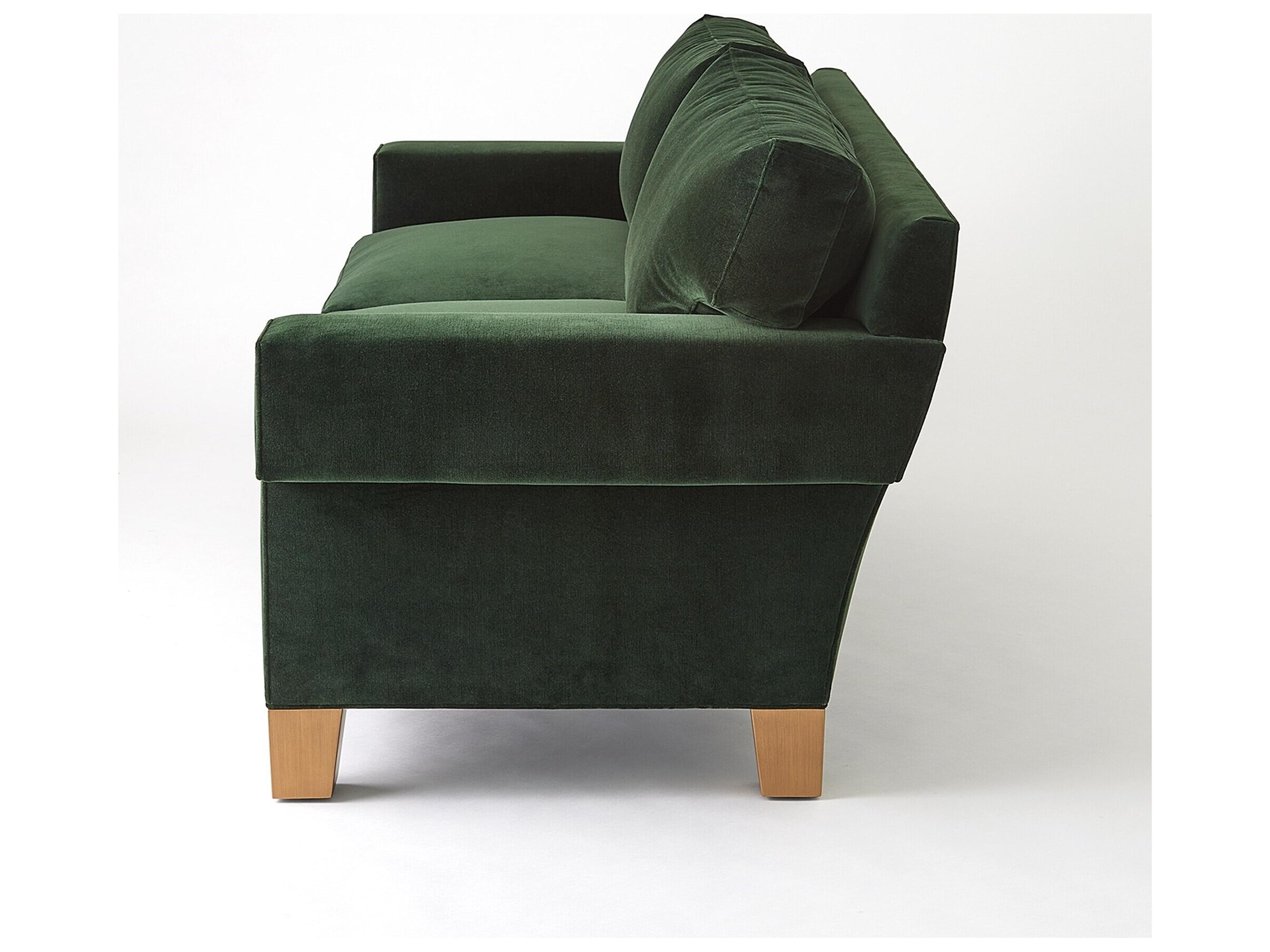 Global Views Green Upholstered Sofa