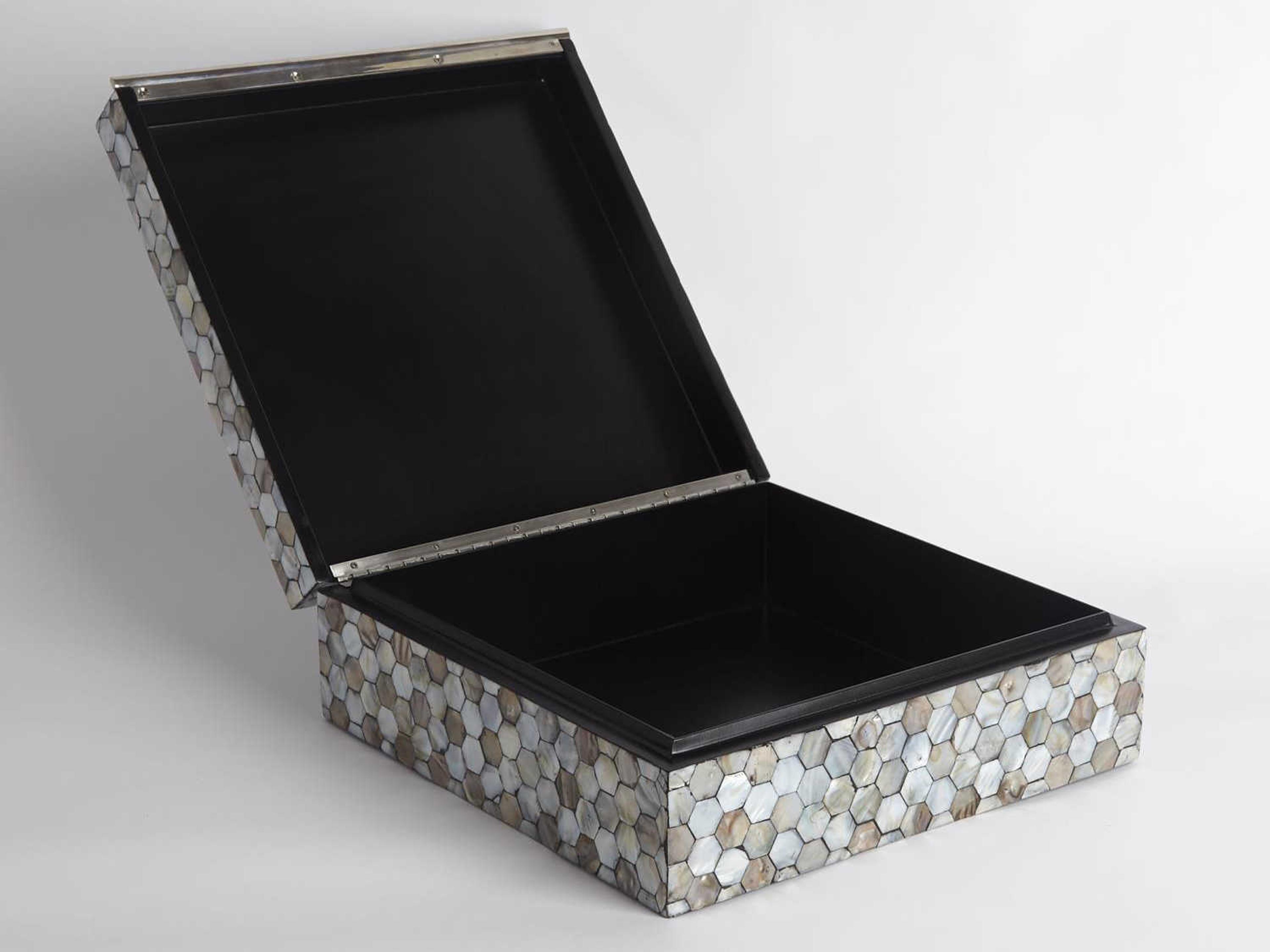 Global Views Mother Of Pearl Medium Storage Case