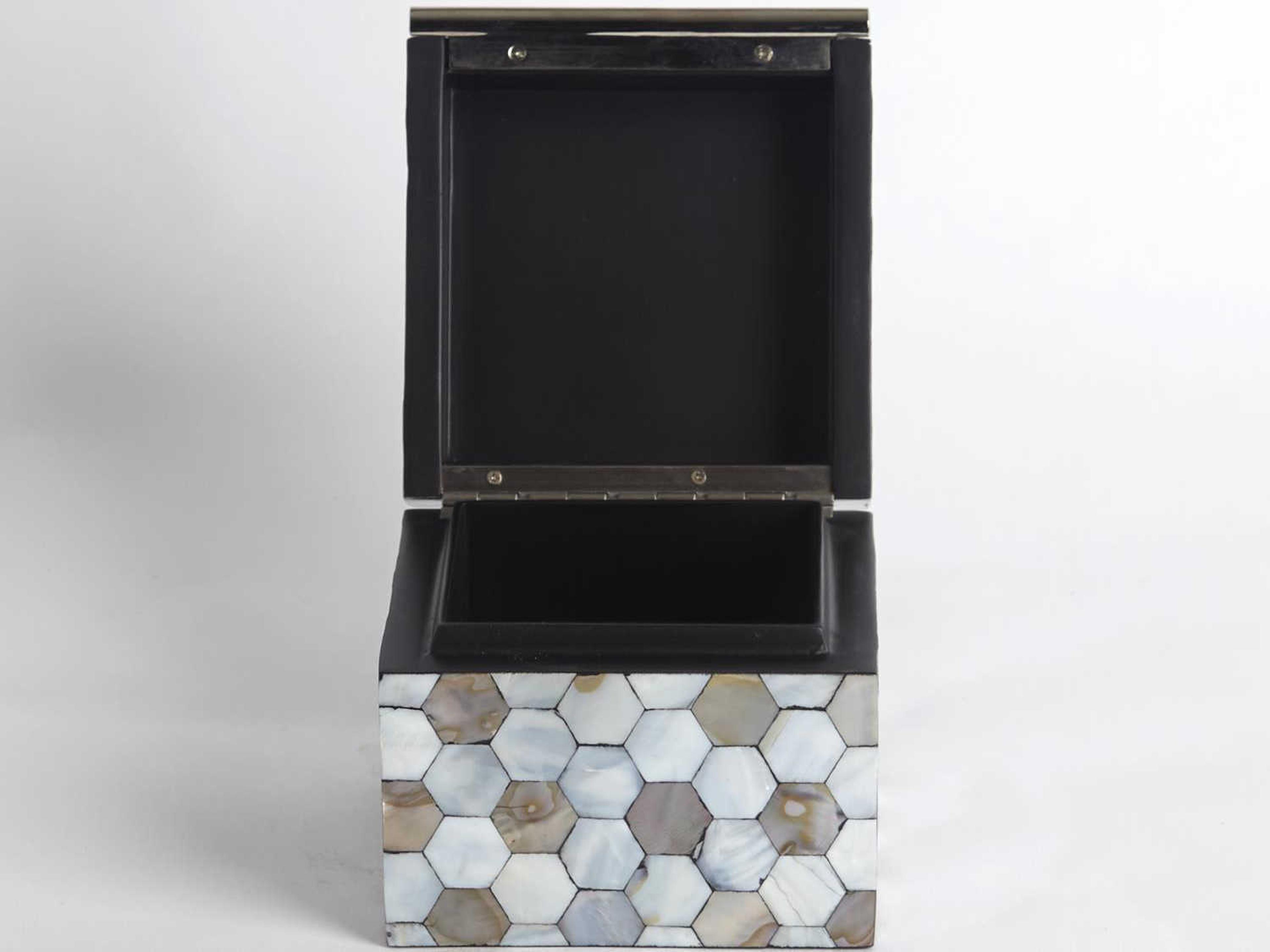 Global Views Mother Of Pearl Small Storage Case