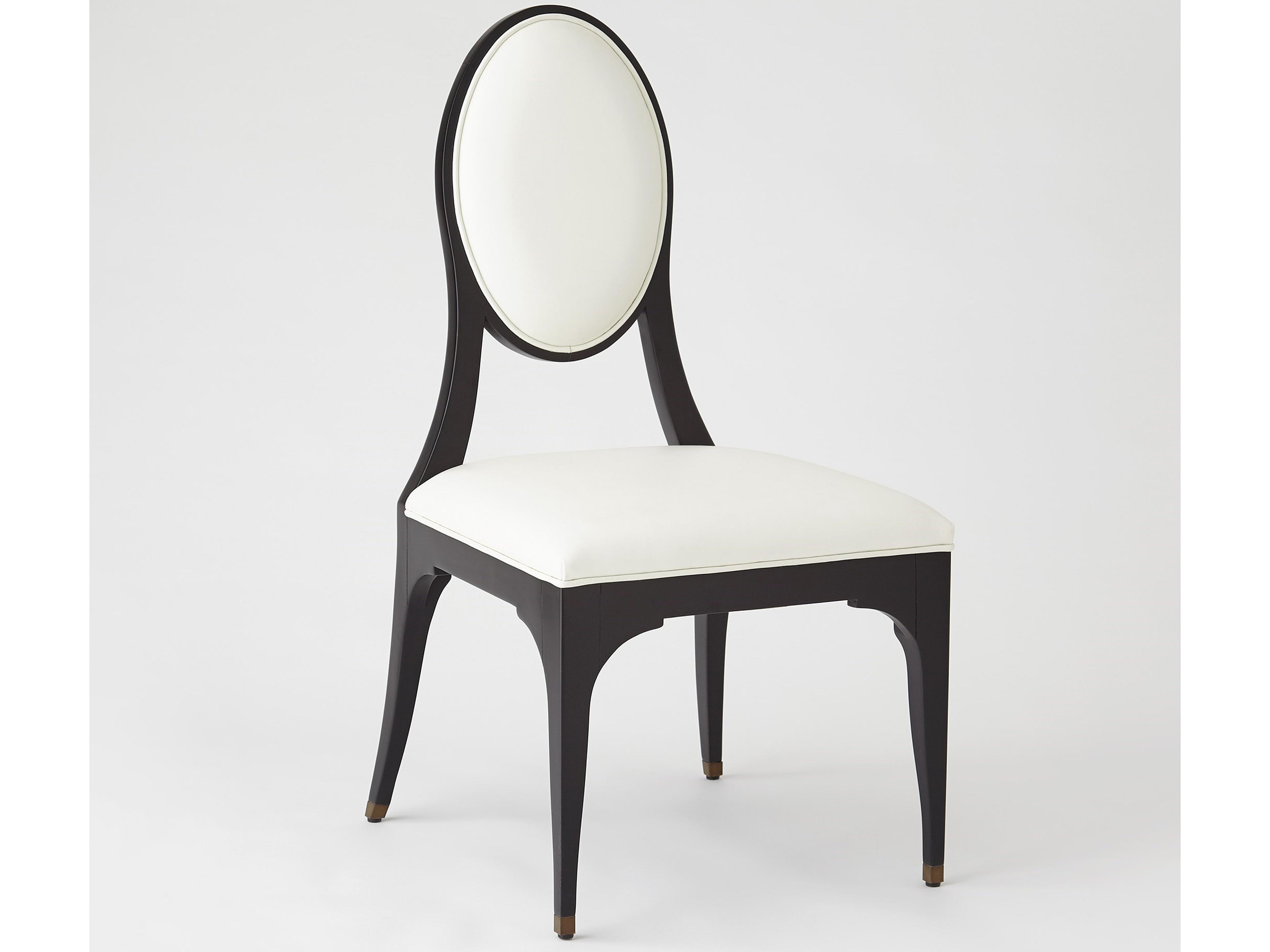 Rubberwood Black Upholstered Side Dining Chair