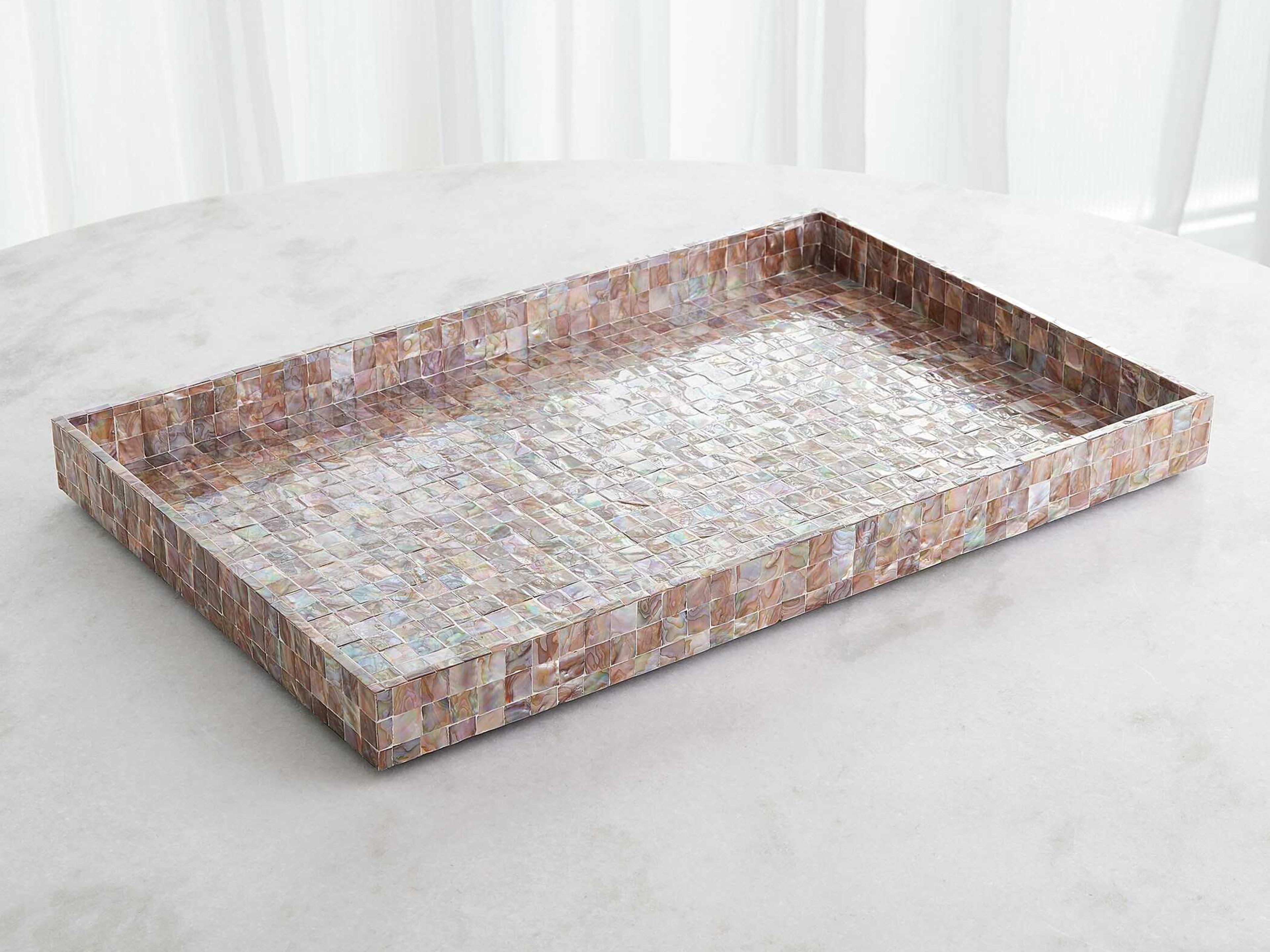 Global Views Sunset Mother of Pearl Tray