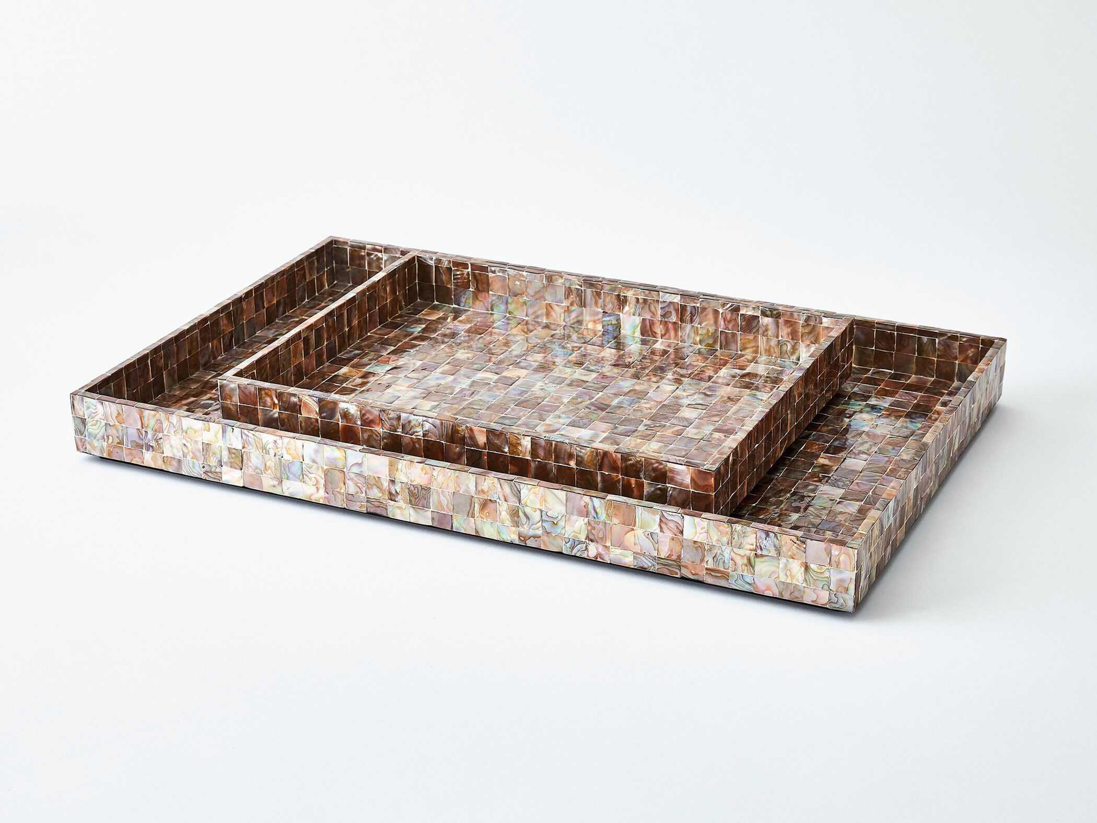 Global Views Sunset Mother of Pearl Tray