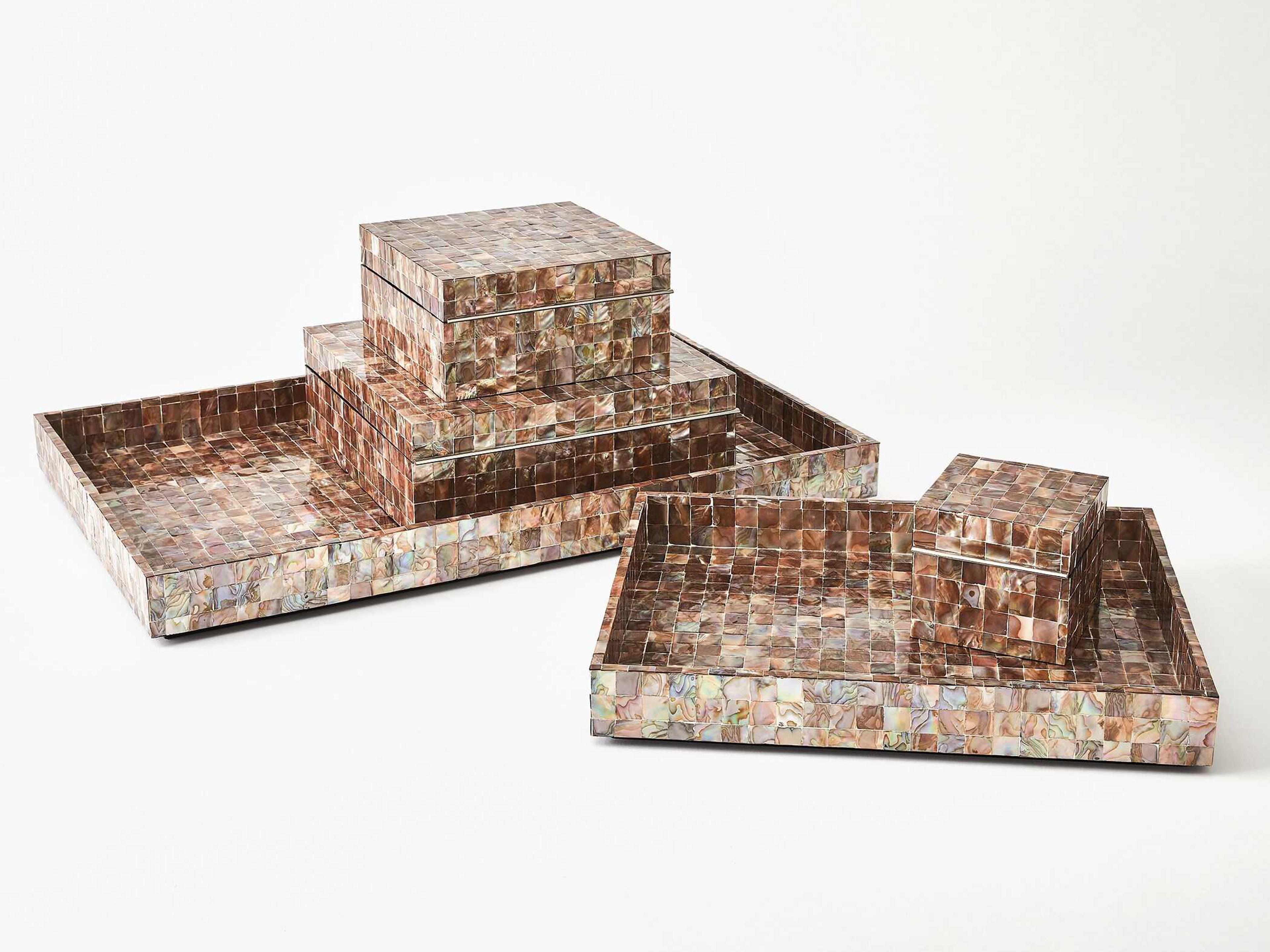 Global Views Sunset Mother of Pearl Tray